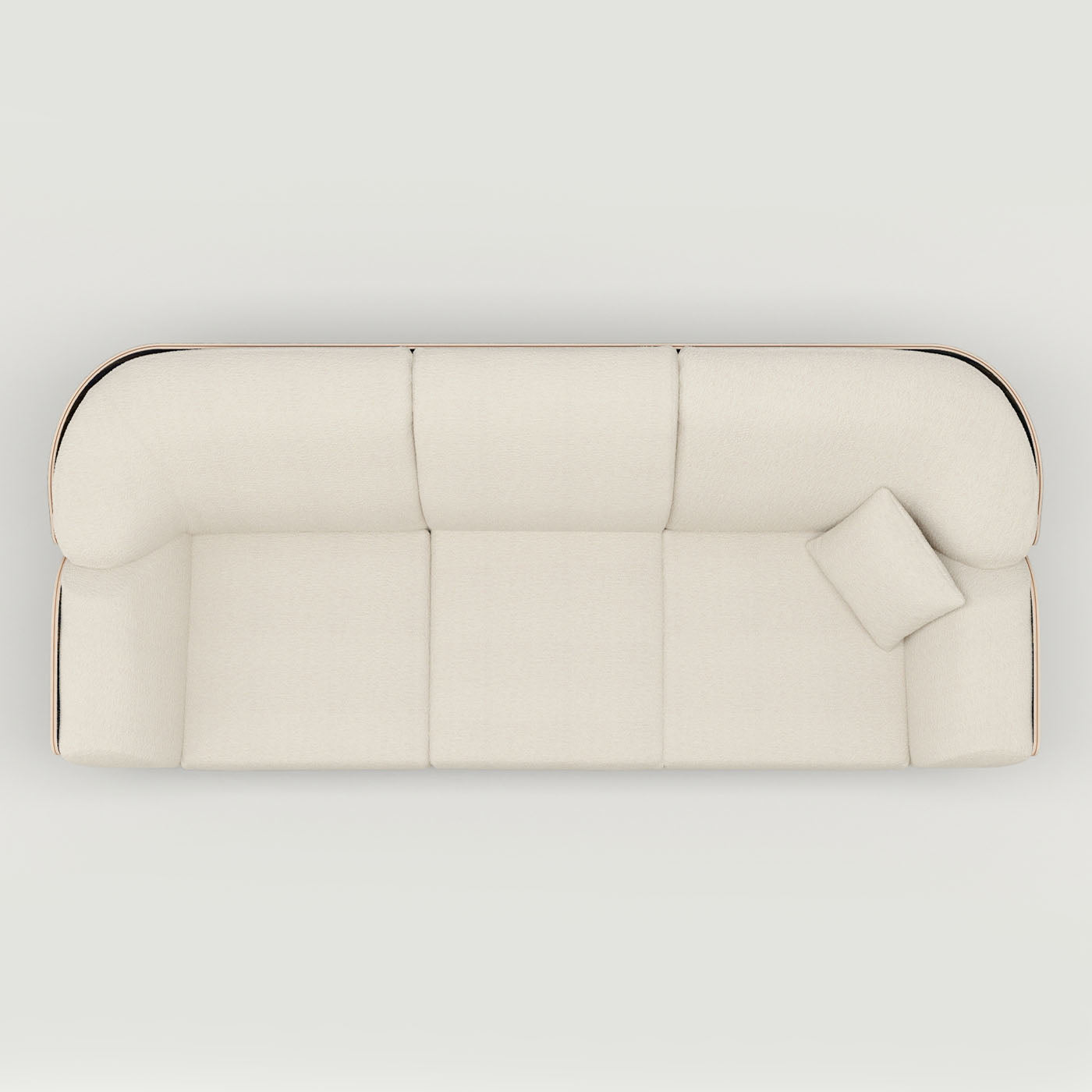 Baidà White Bouclé 3-Seater Sofa - Alternative view 2
