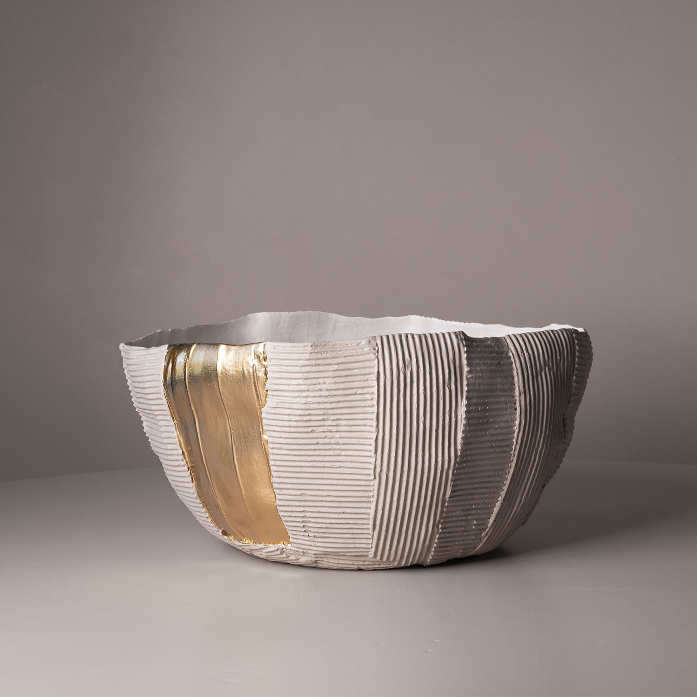 Cartoccio Light sand and Gold Bowl - Alternative view 3