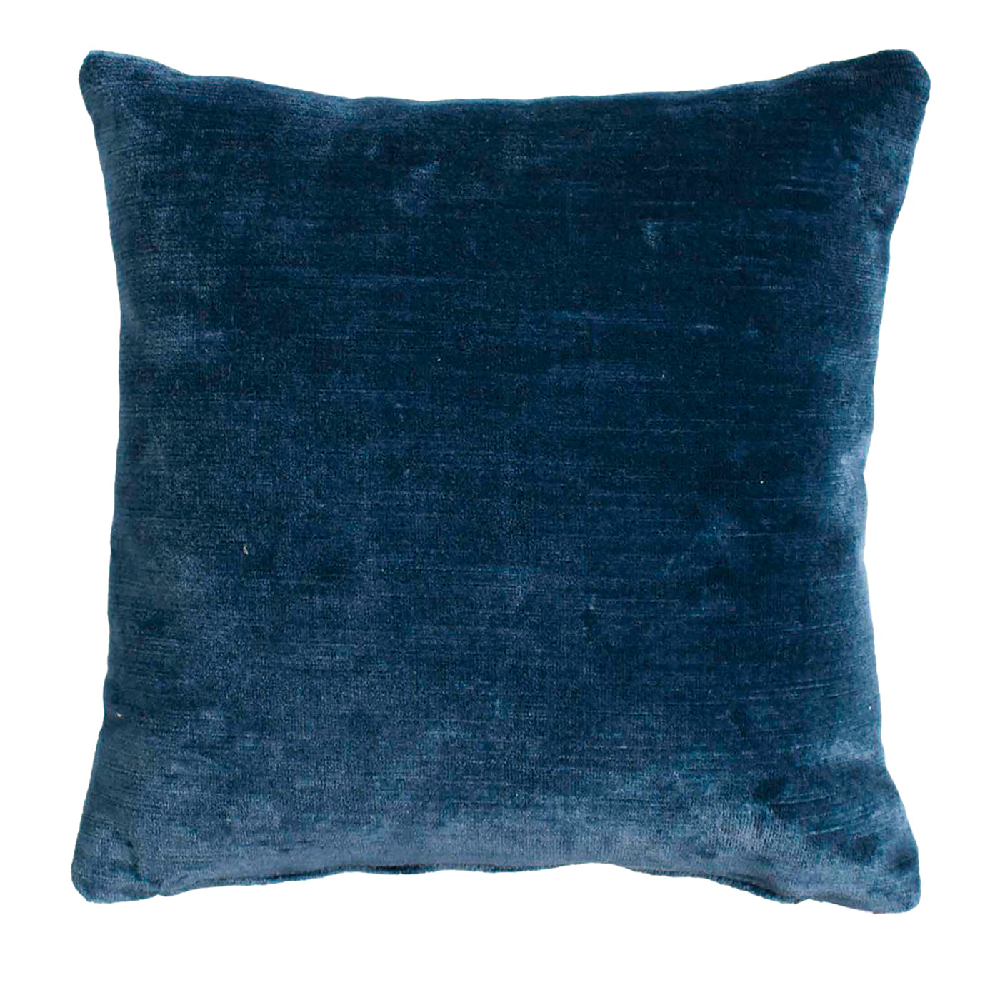 Decorative Blue and Gold Square Cushion - Alternative view 1