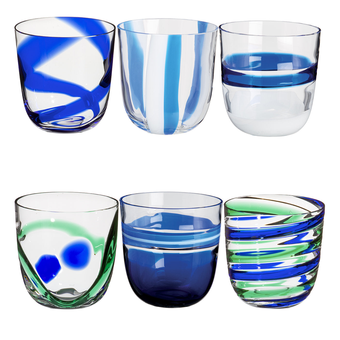 I Diversi Juego de 6 vasos azules N. 1 - Vista principal