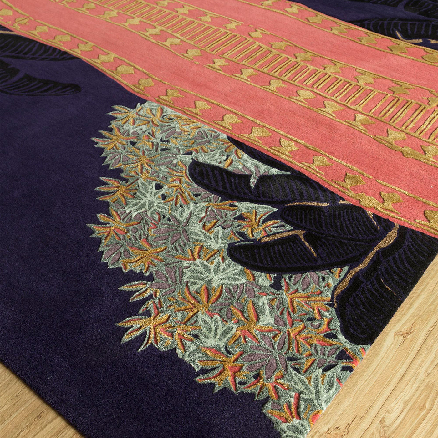 Tapis touffeté à la main Plum Glow Purple Velvet - Vue alternative 1