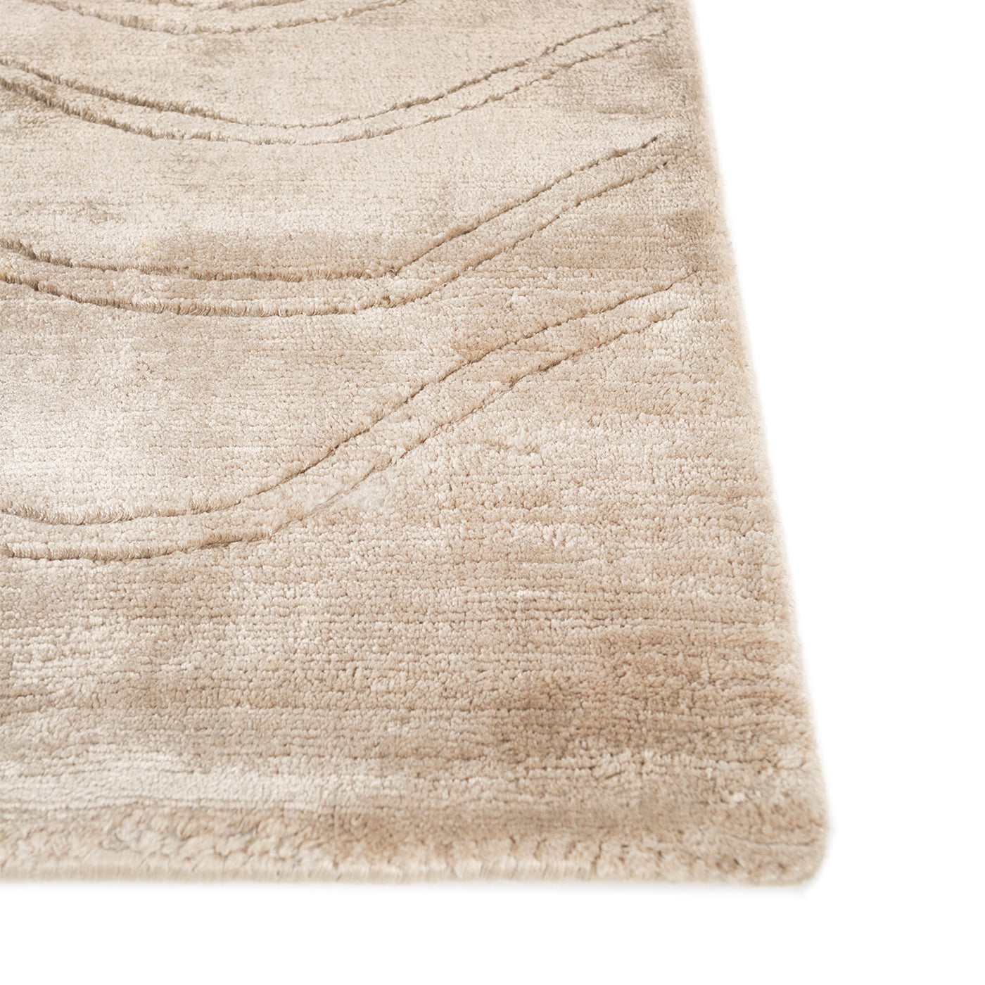 Subtle Ripples Gull Gray Hand Loom Rug - Alternative view 2