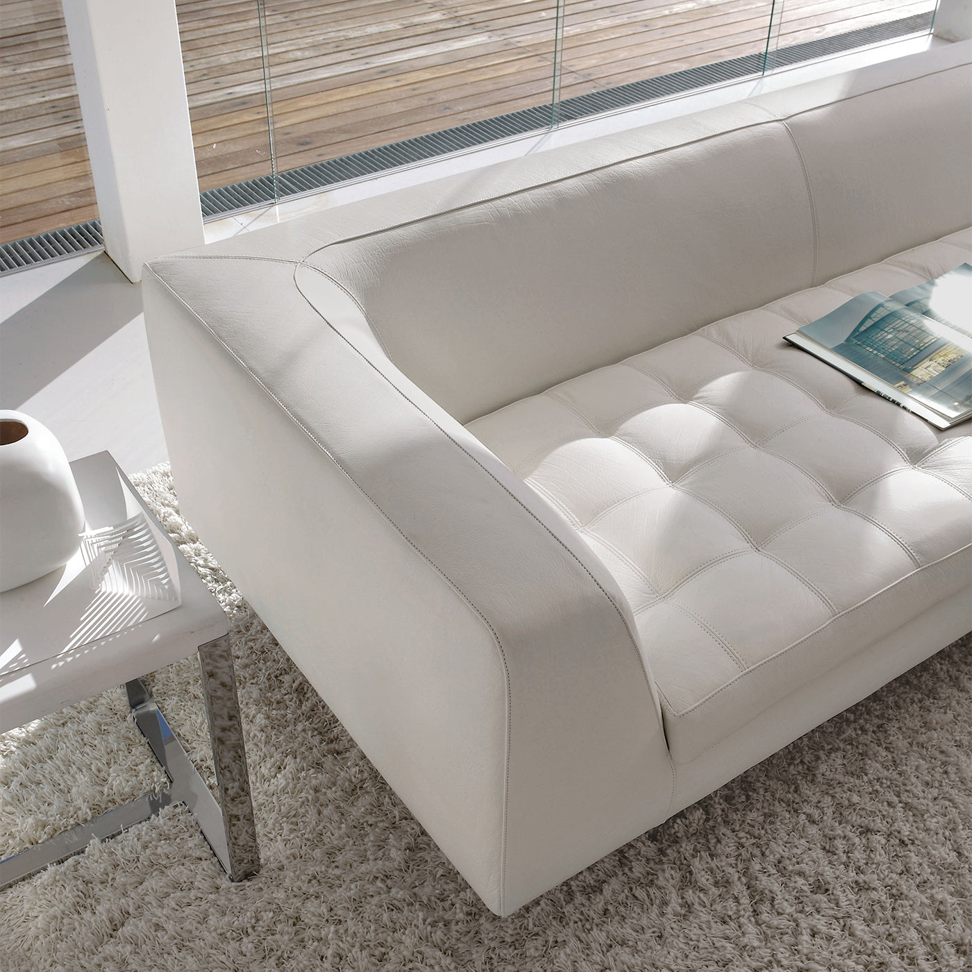 Haero White-Leather Sofa by Giuseppe Bavuso - Alternative view 2