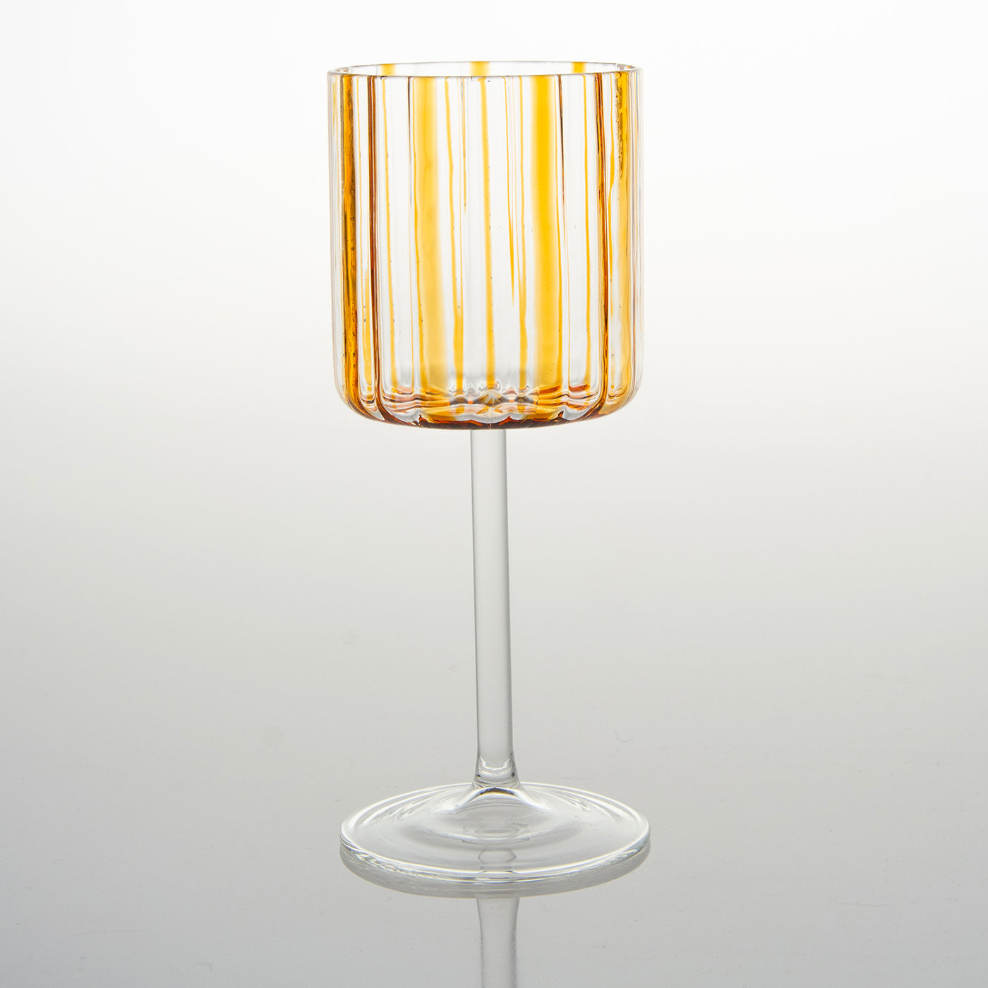 Amber Stripes Wine Goblet - Alternative view 1