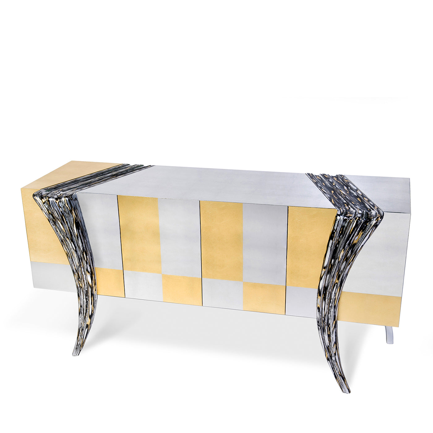 Opus Futura Gold and Silver Sideboard by Carlo Rampazzi - Alternative view 1