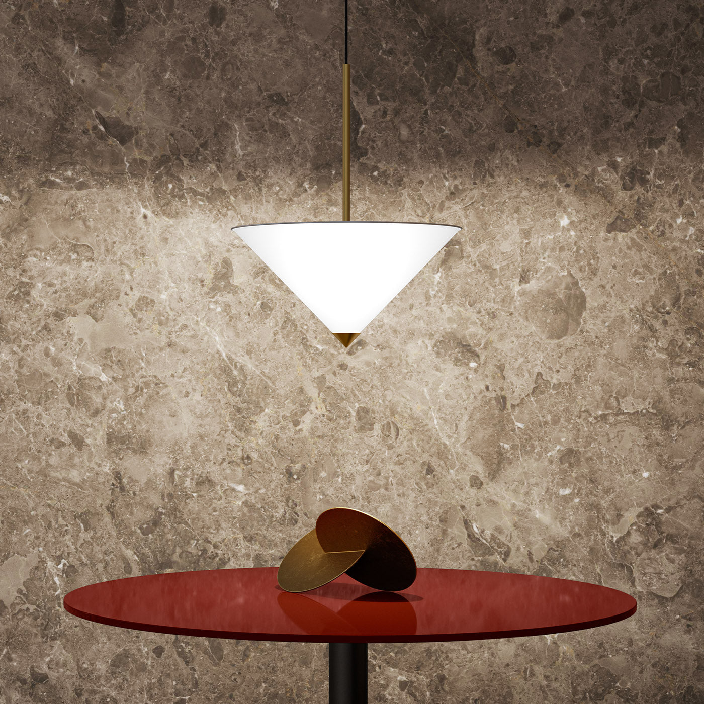 Icones White Pendant Lamp by Lorenza Bozzoli - Alternative view 1
