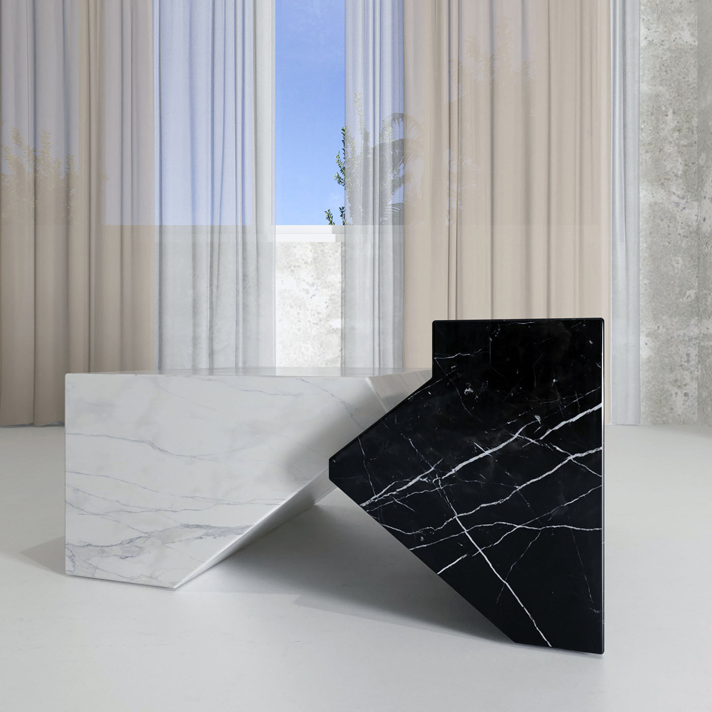 Jogja Marquinia & Carrara Marble Coffee Table - Alternative view 2