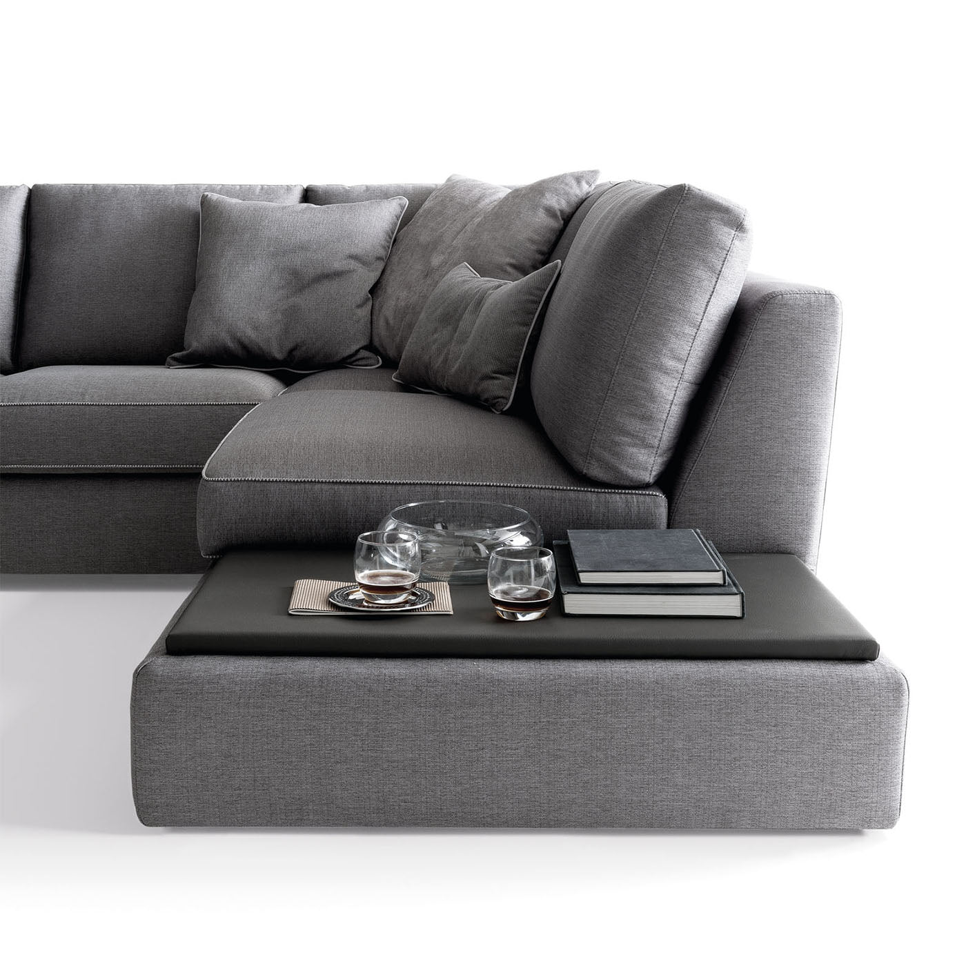 Merope Angular Gray Sofa - Alternative view 3