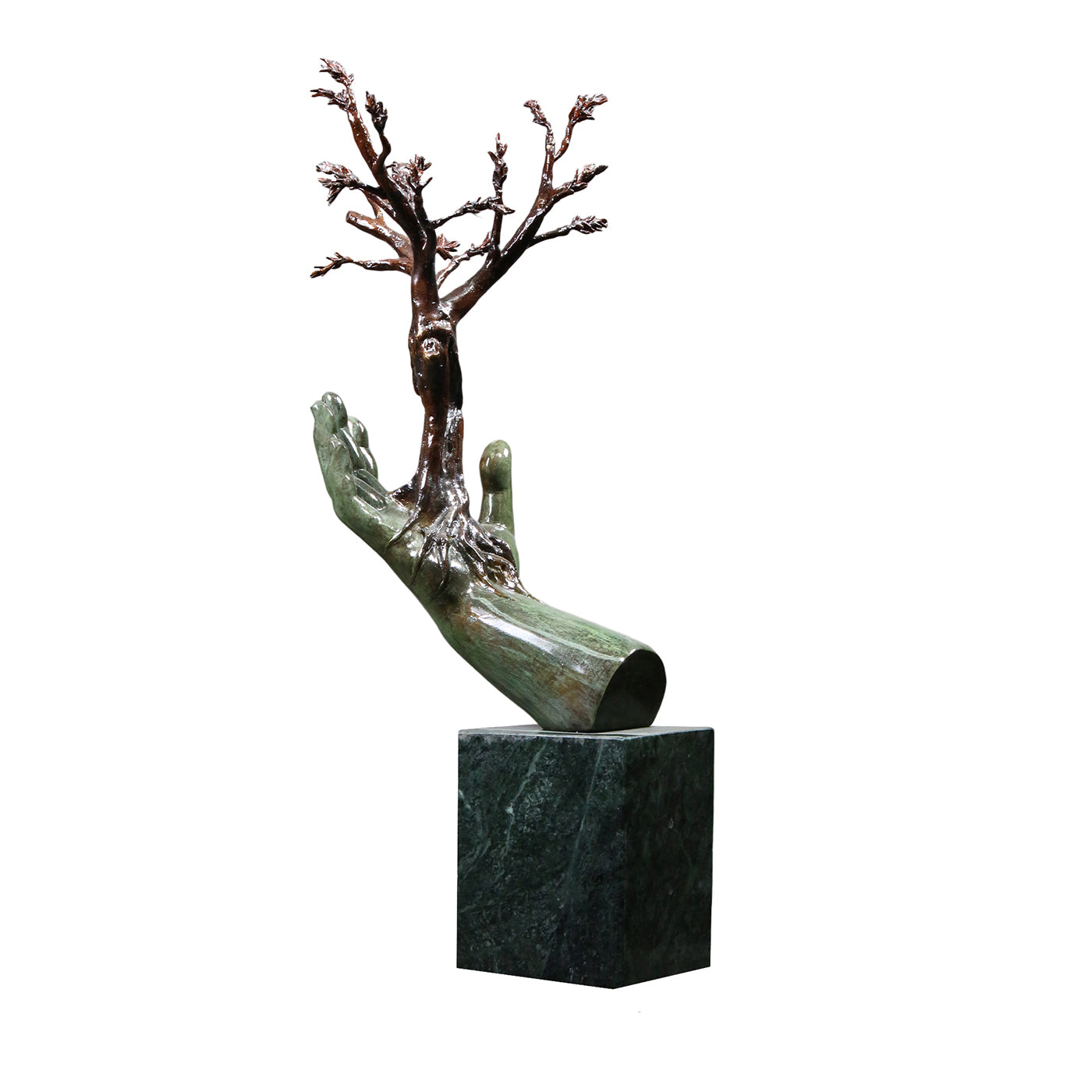 Mano Albero Bronze-Skulptur - Hauptansicht