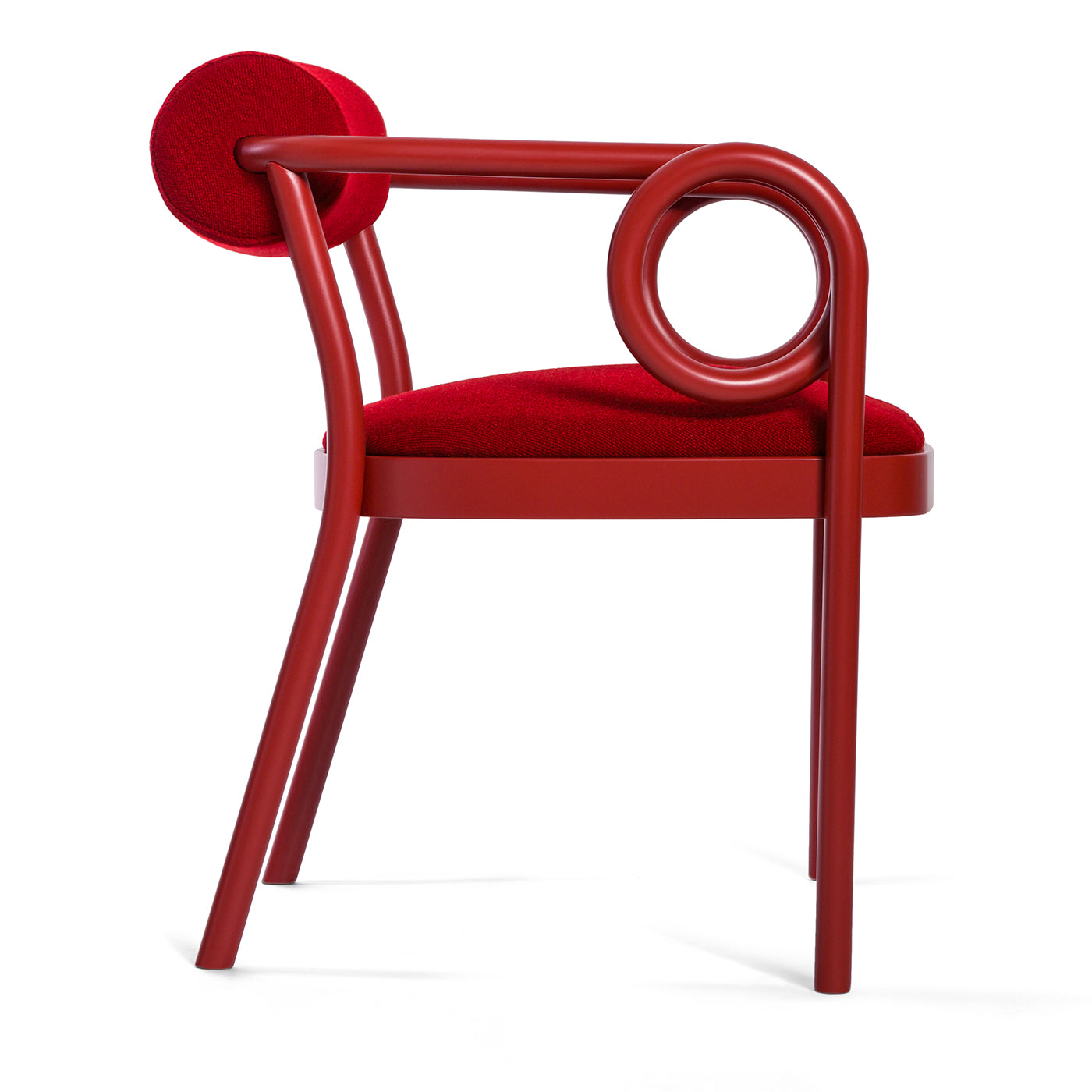 Loop Red Lounge Chair by India Mahdavi - Alternative view 3