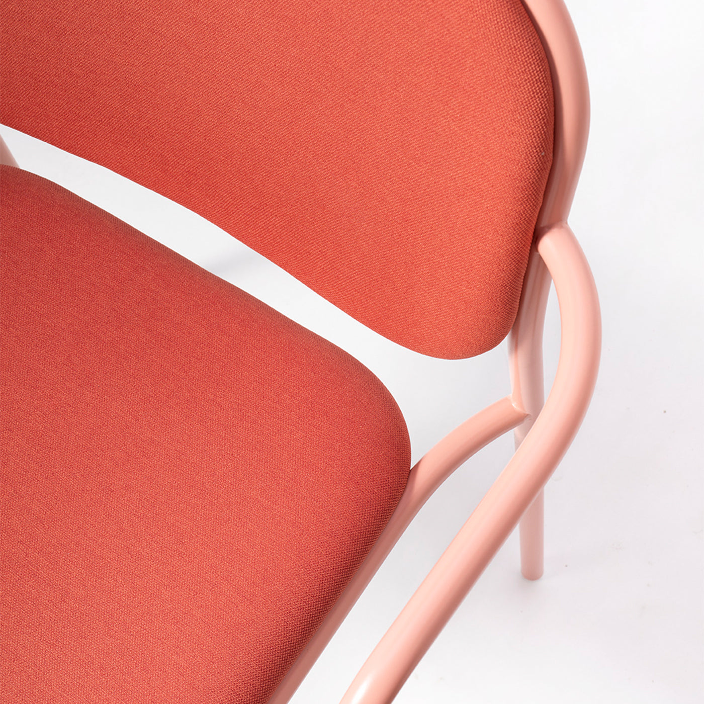 Metis Padded Red Chair With Arms by Gabbertas Studio - Alternative view 2