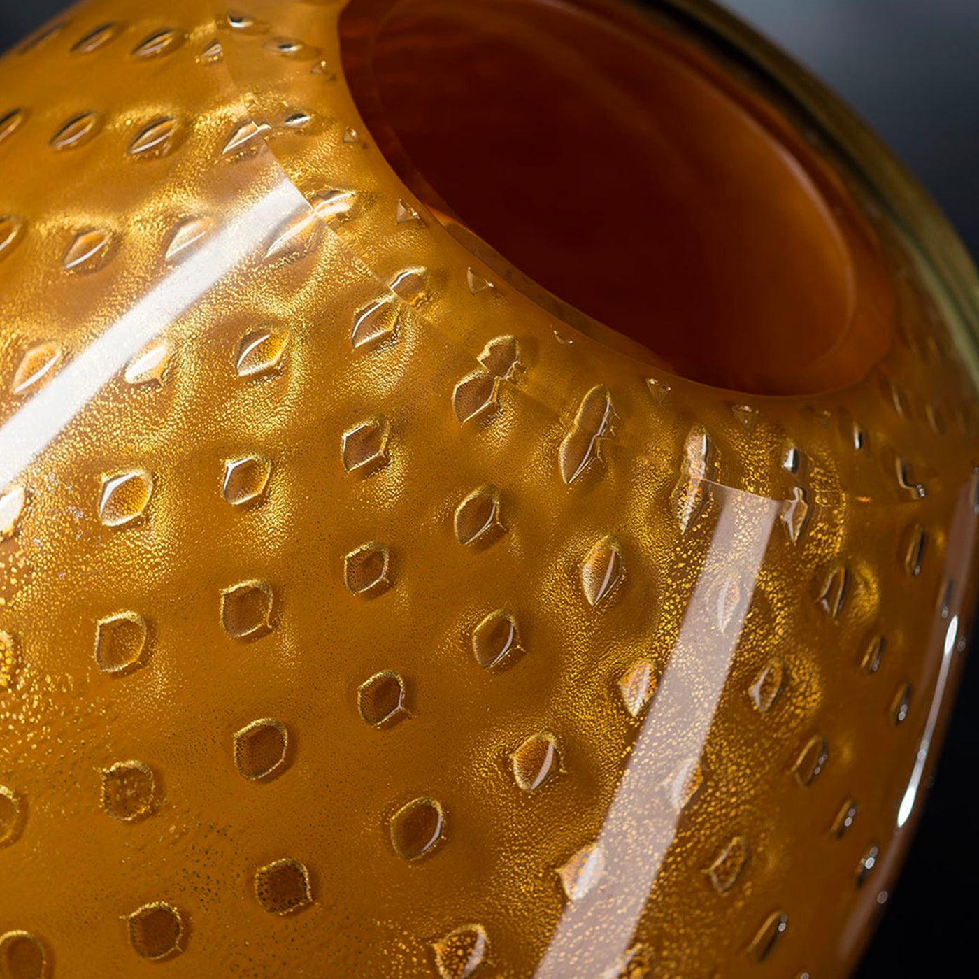 Mocenigo Oval Orange Vase - Alternative Ansicht 1