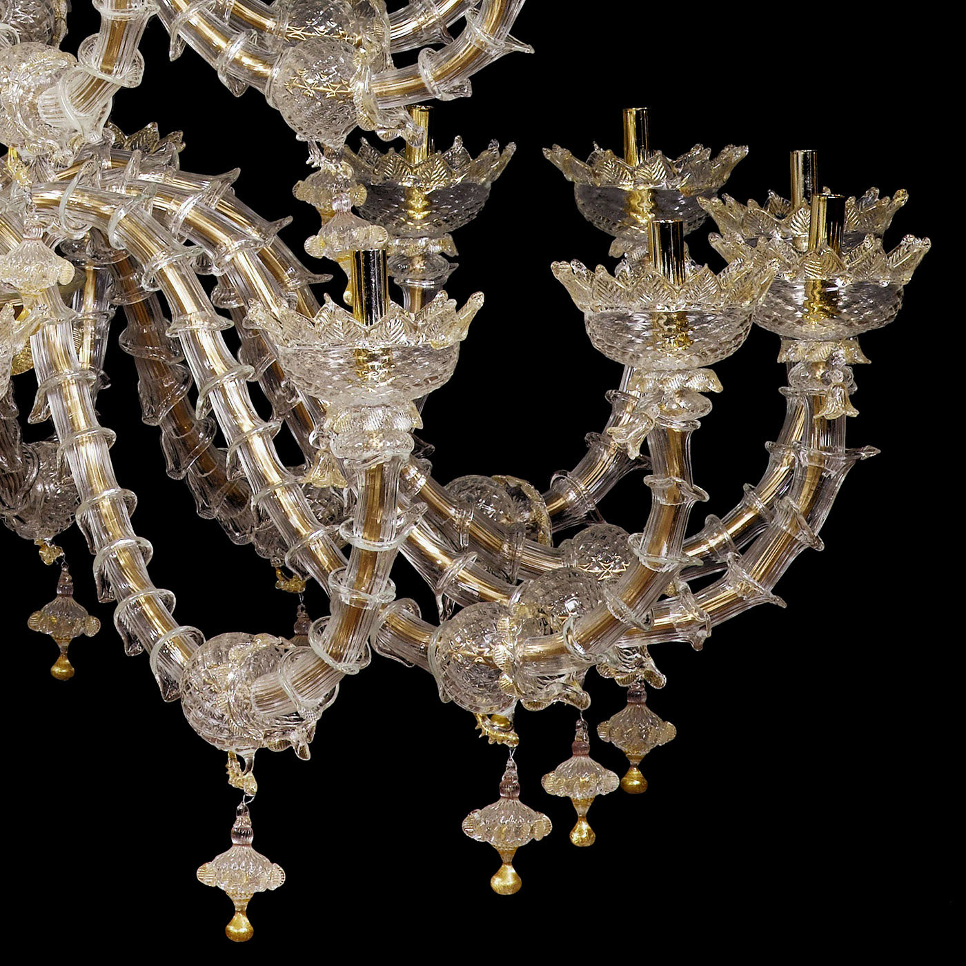 Rezzonico-style Gold and Crystal Chandelier #2 - Alternative view 3