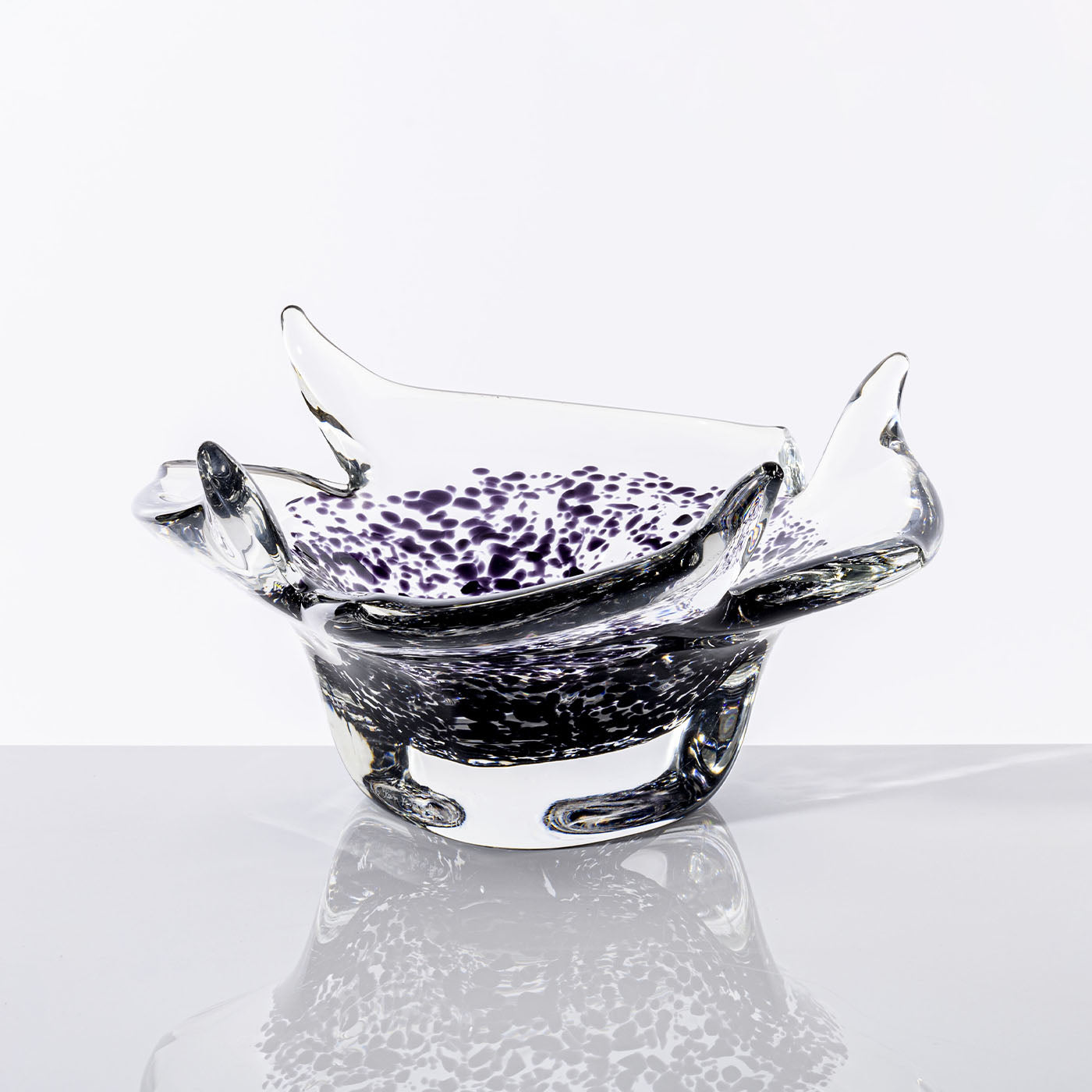 Bloom Purple Glass Centerpiece - Alternative view 1