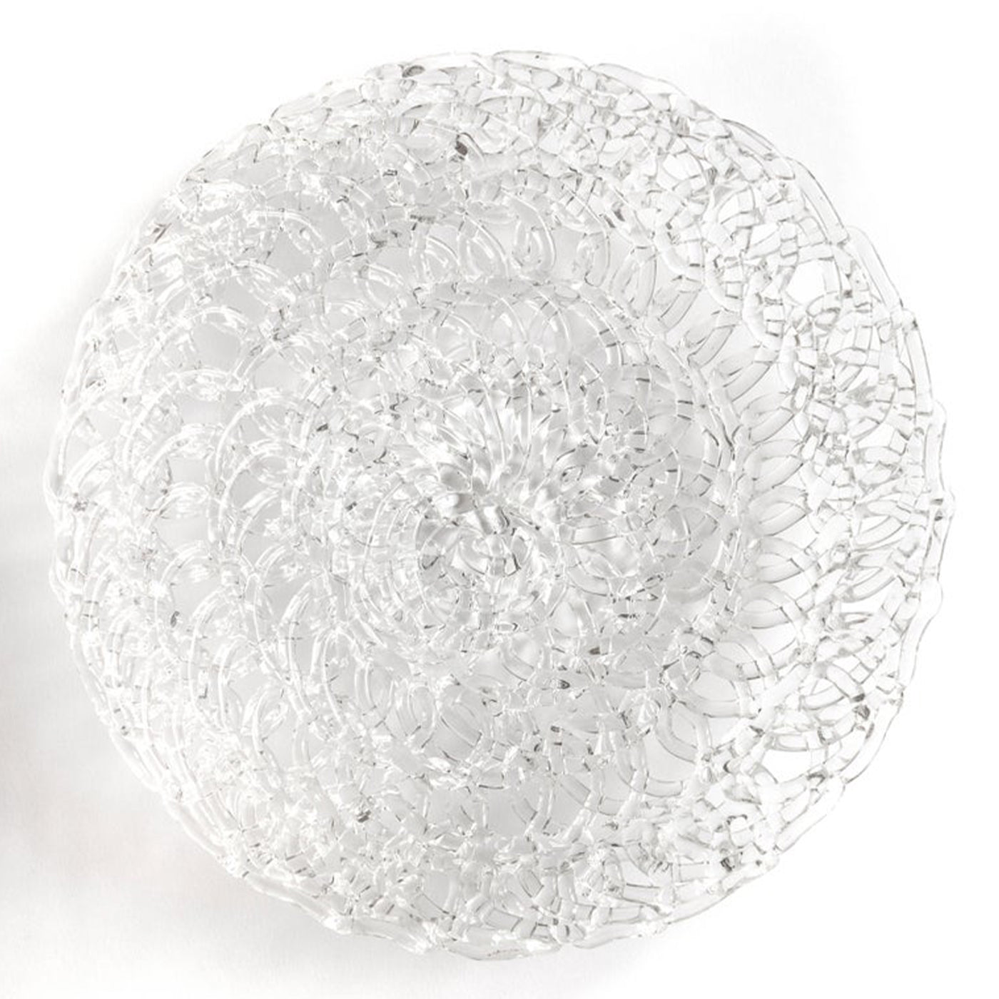 21st Century Medium Glass Lace Fruit Bowl  - Alternative view 2