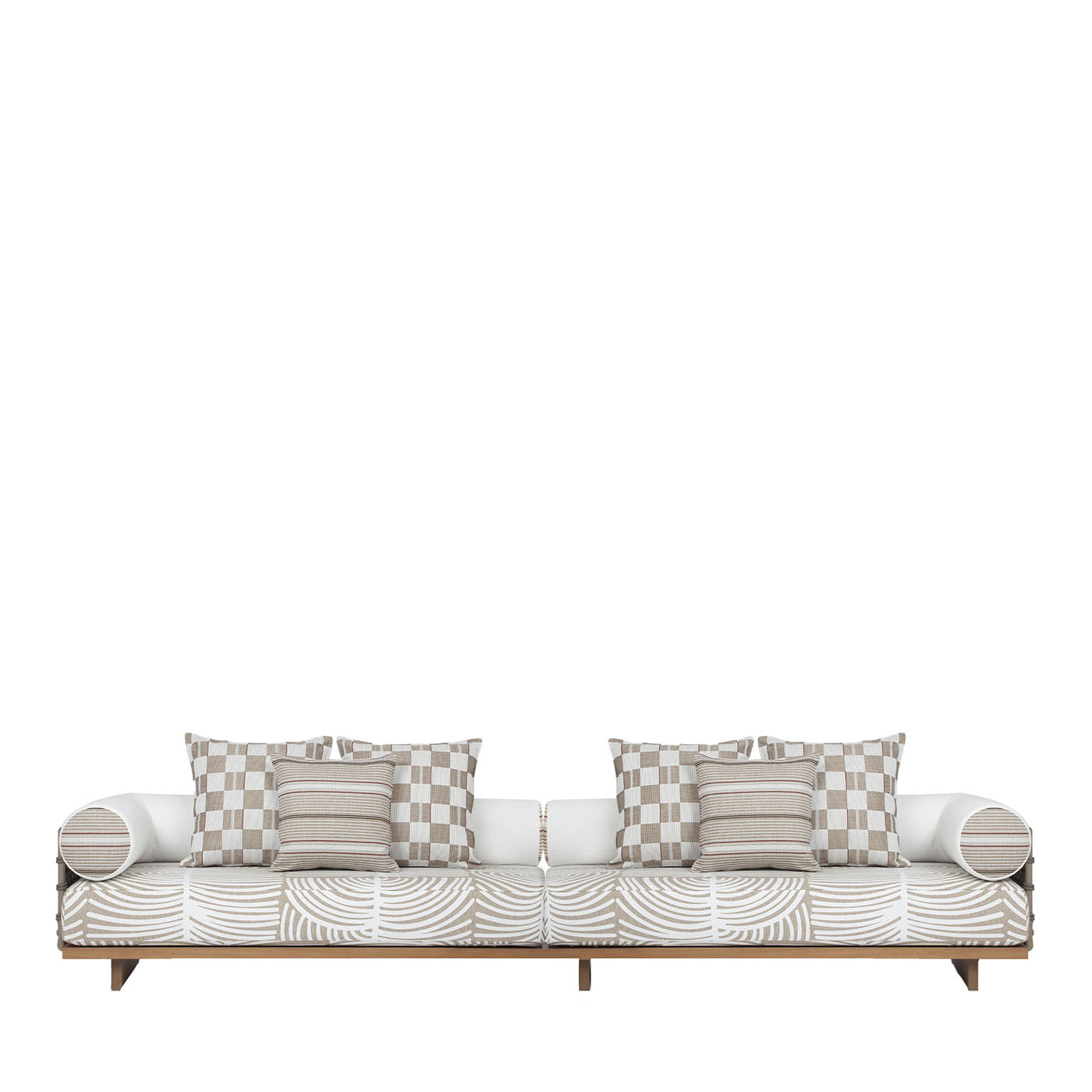 Emir White Composition Outdoor Sofa - Main view