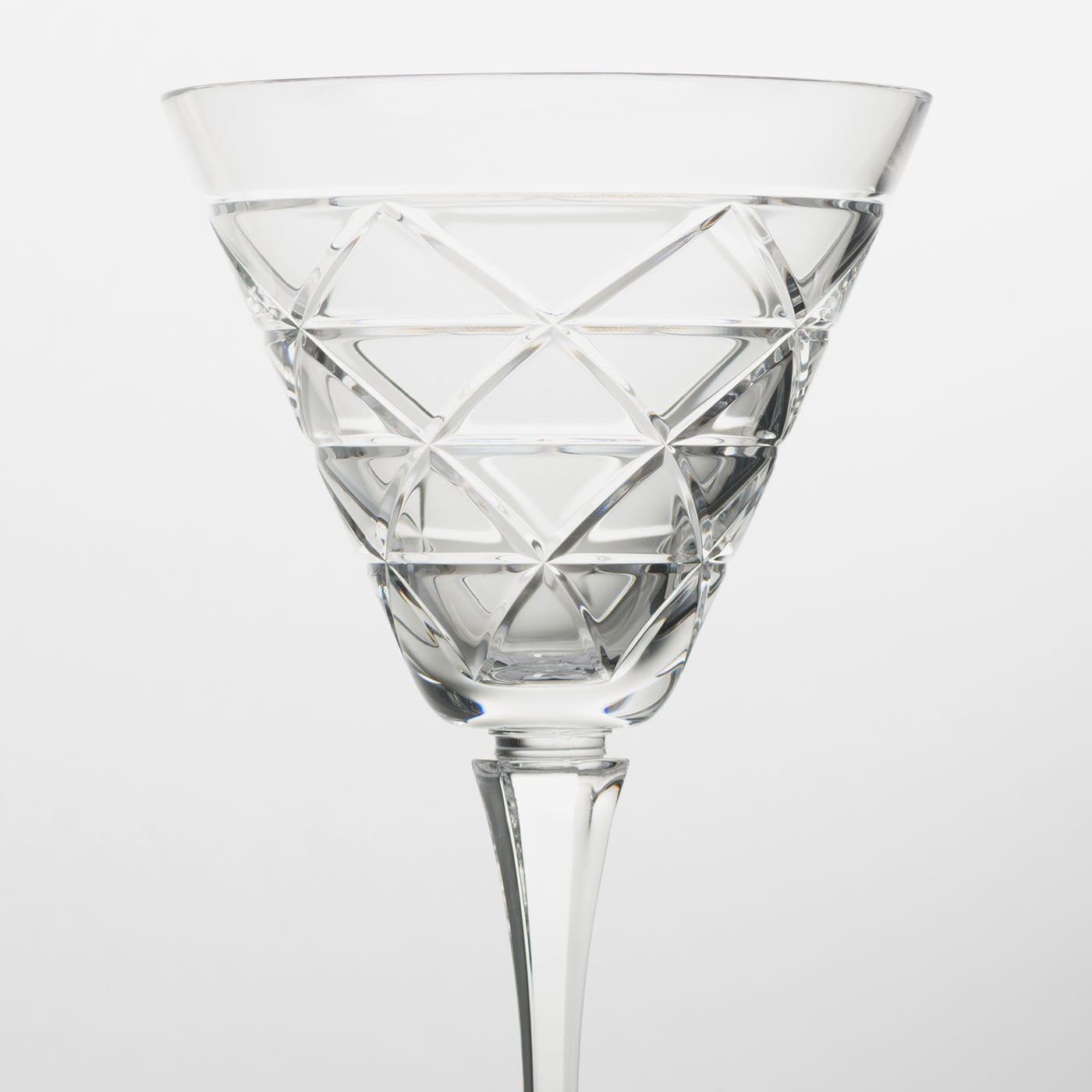 Triangles Crystal Red Wine Glass - Alternative view 1