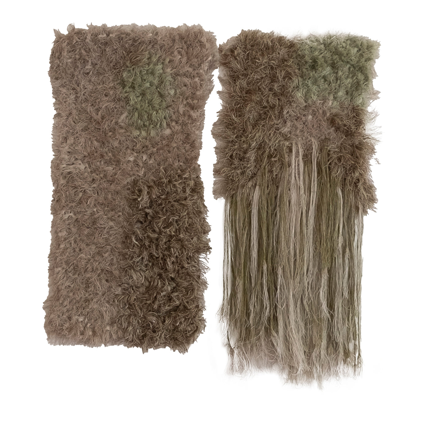 Noloom Surgis 005 Mint, Moss, Linen, Light Grey Diptych Tapestry - Main view