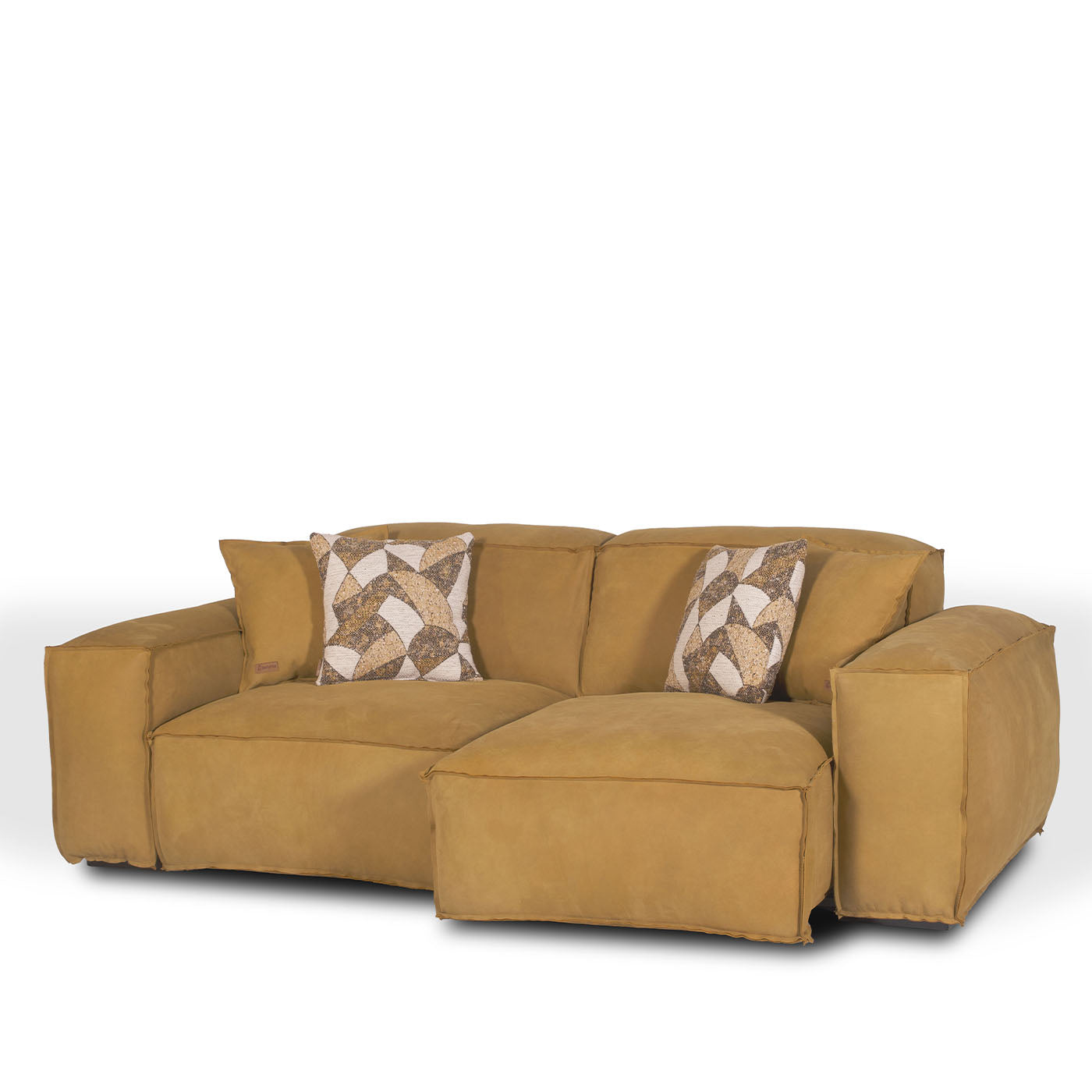 Placido Yellow Leather Sofa - Alternative view 2