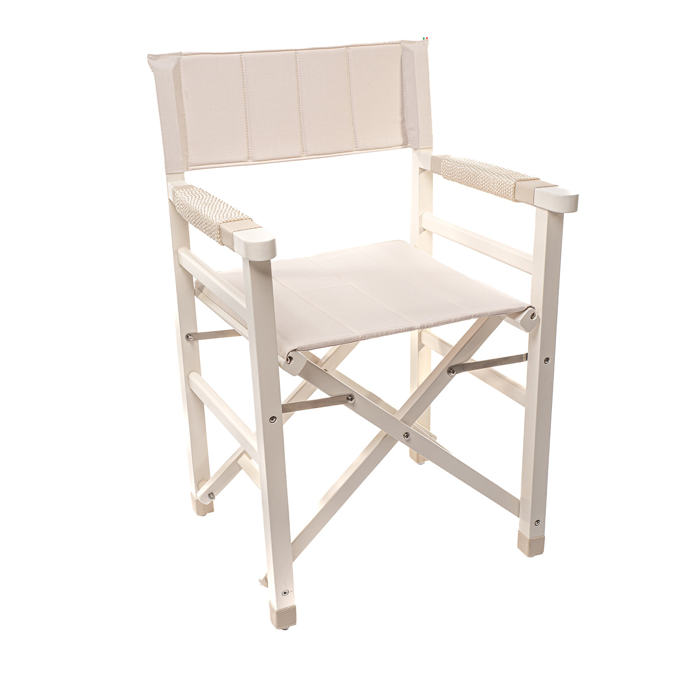 Ischia White Wooden Director's Chair - Main view