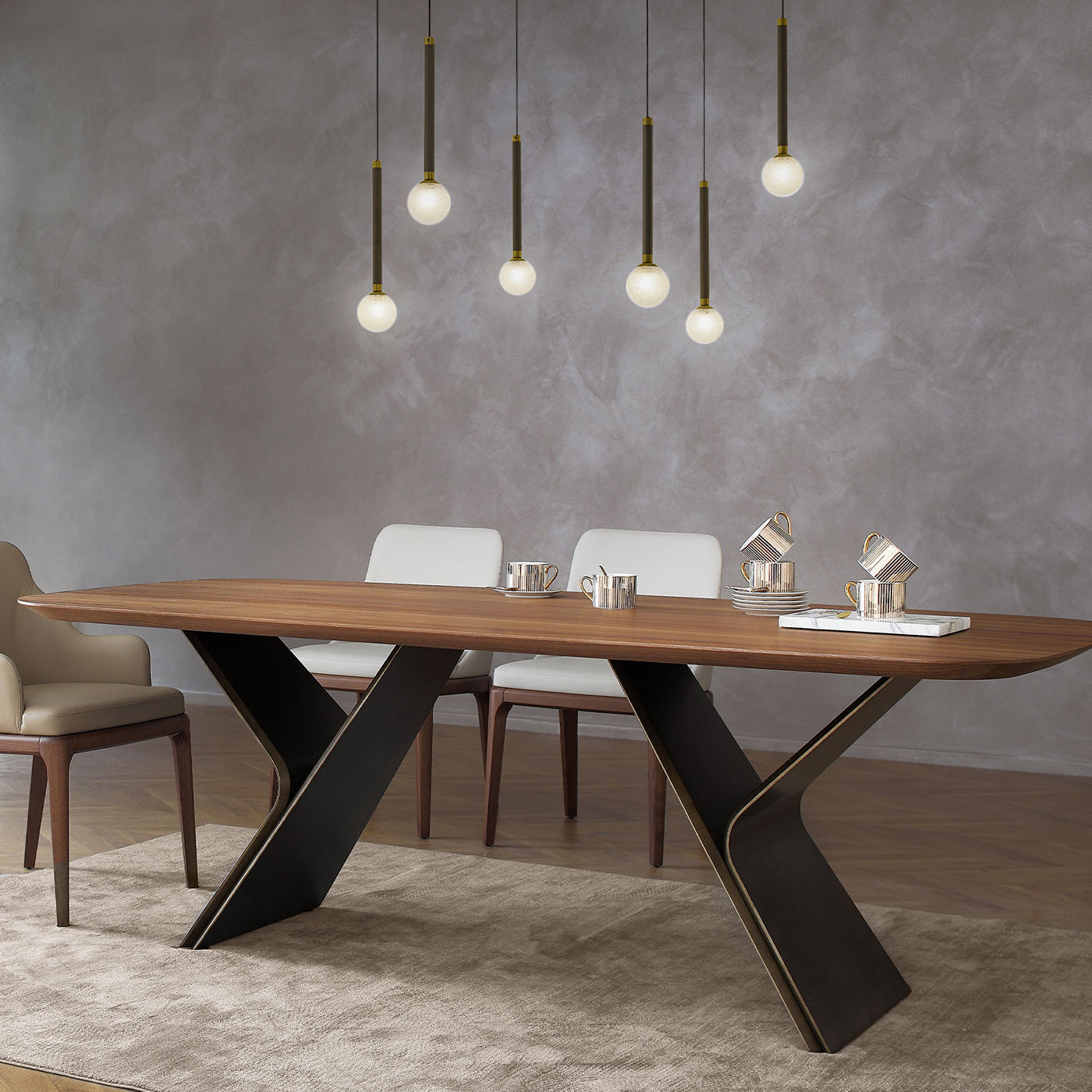 Metaverso Canaletto Walnut Wood Table - Alternative view 1