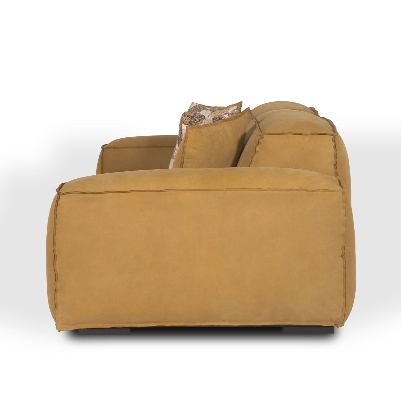 Placido Yellow Leather Sofa - Alternative view 4