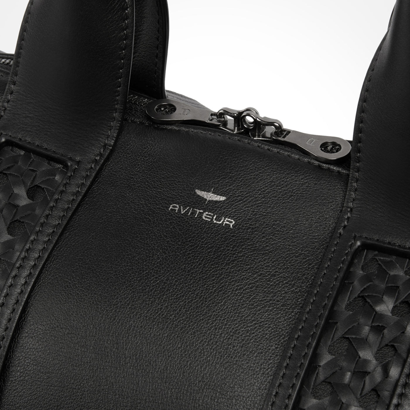 Black Leather Duffle Bag - Alternative view 3