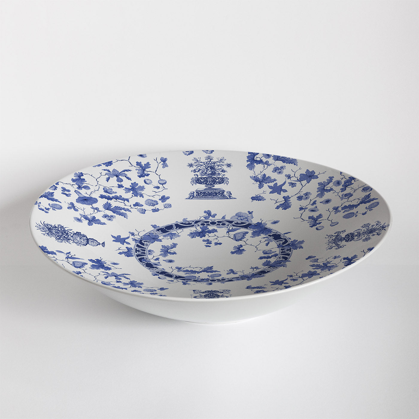 Garden Of Eden Porcelain Large Bowl With Blue Decoration - Alternative view 1