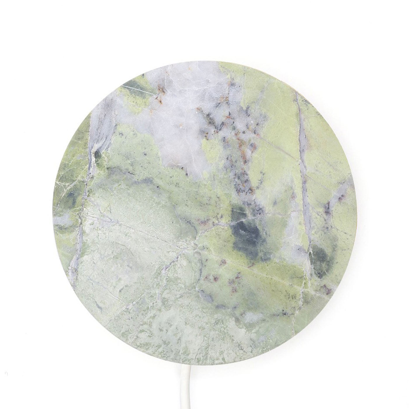 Irish Green Marble Base Small Wireless Charger - Alternative view 1