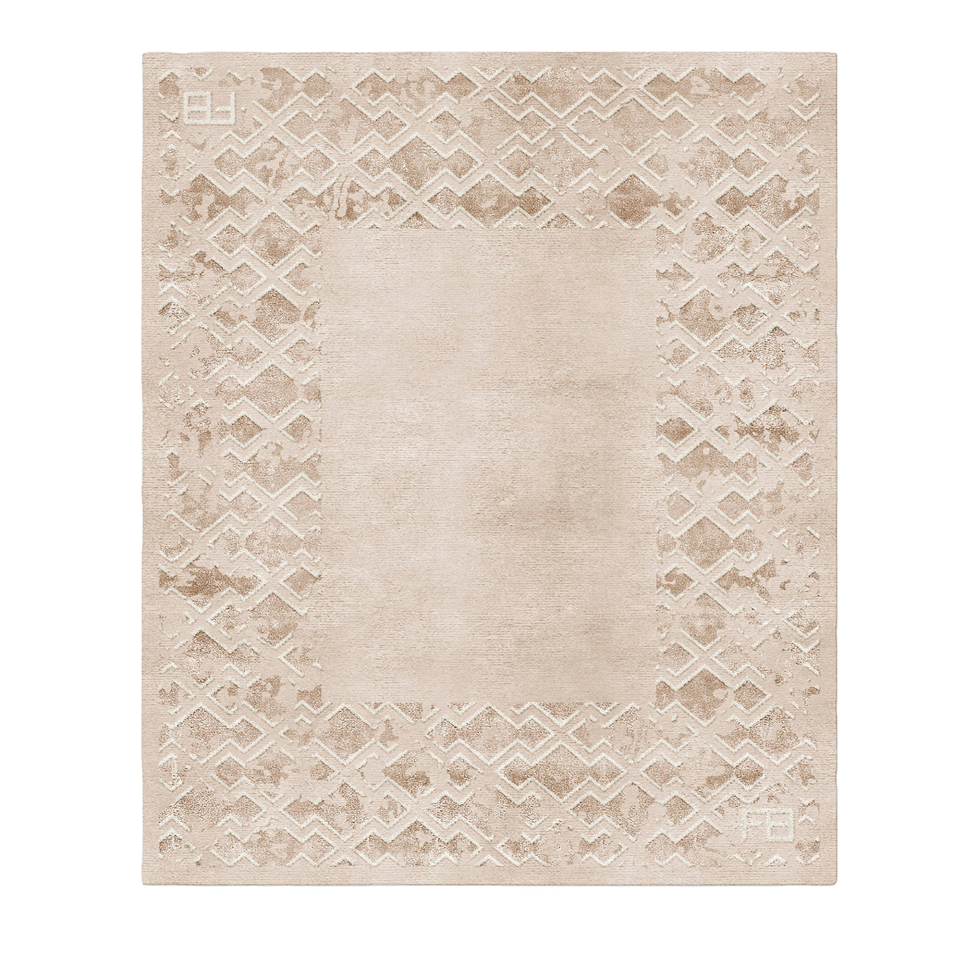 Kiki Art Deco-Inspired Rug in Soft Light Tones - Main view