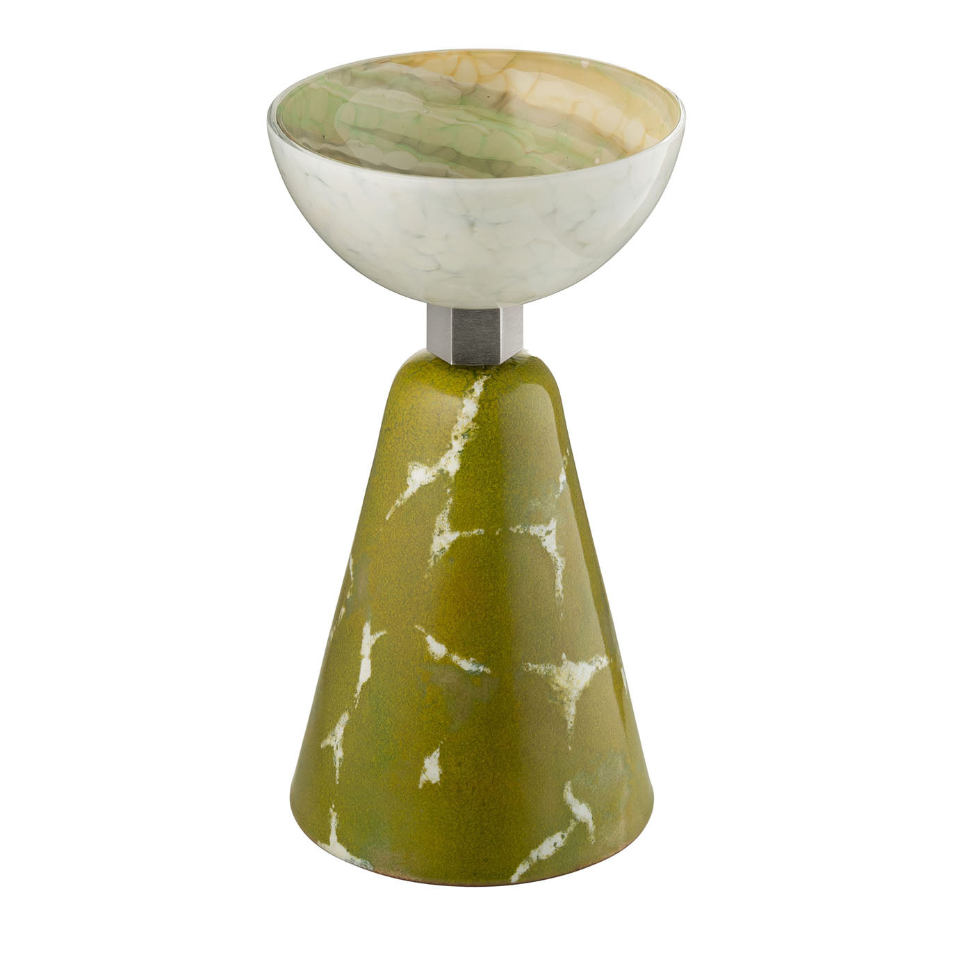 Alchimie Murano Glass Jade Green Centerpiece - Main view