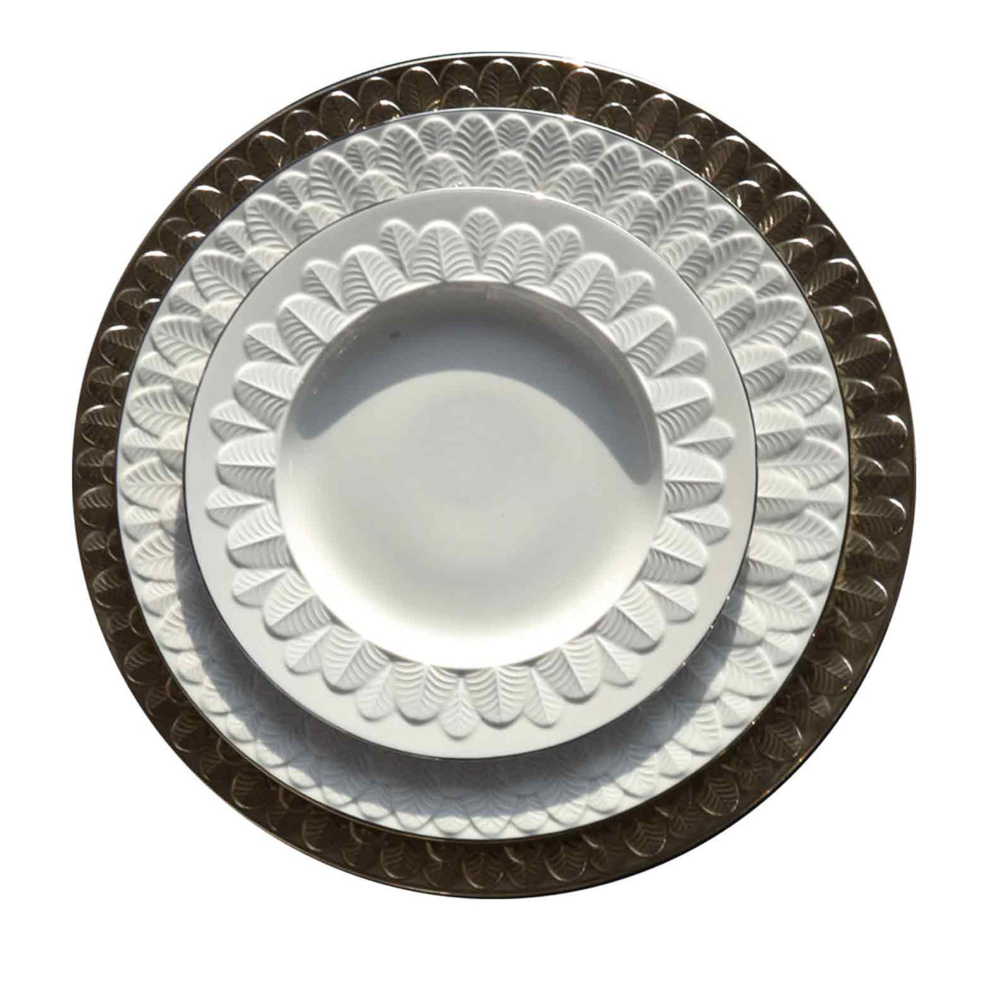 PEACOCK DINNER PLATE - BROWN #2 - Alternative view 1