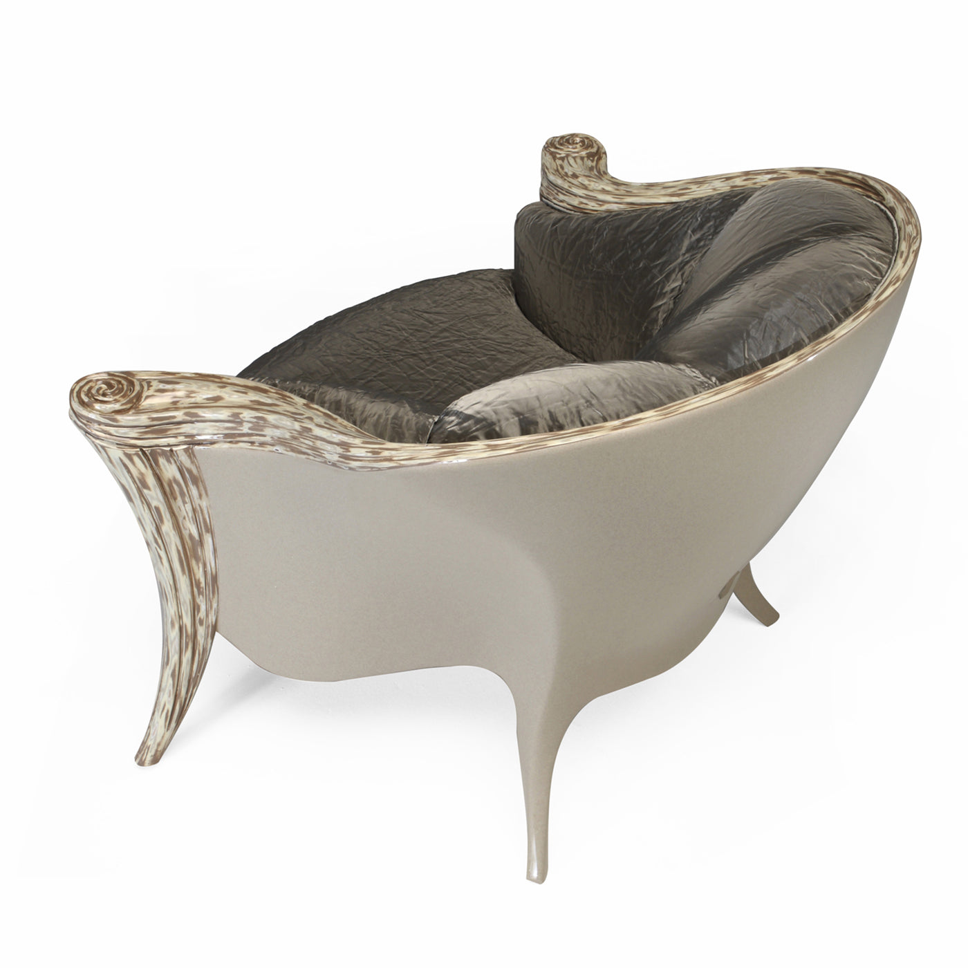 Opus Futura Upholstered Armchair Gray by Carlo Rampazzi - Alternative view 1