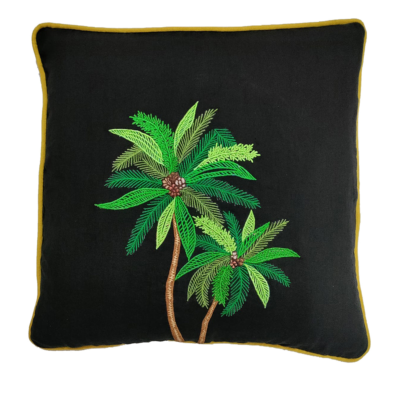 Coussin en lin palmier - Vue principale