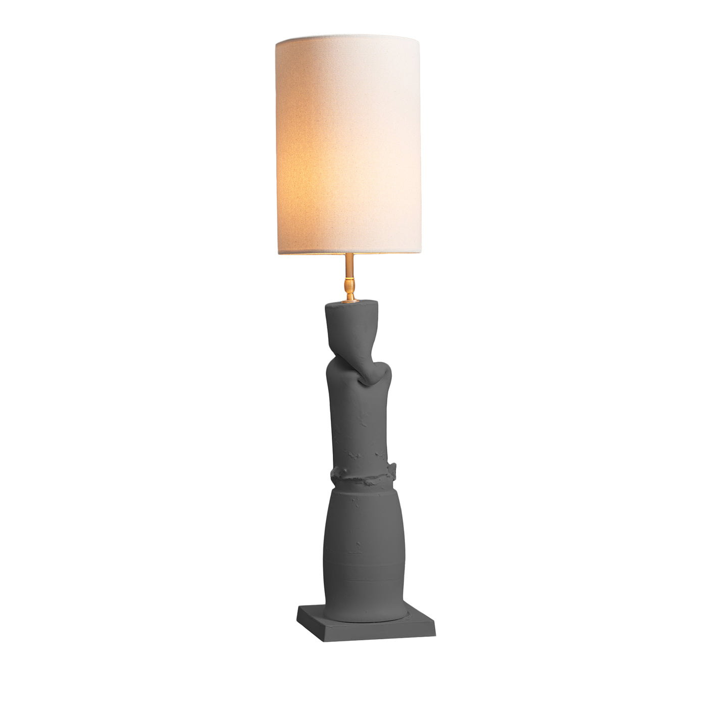 Treviso+Asiago Metal Gray Ceramic Table Lamp - Alternative view 1