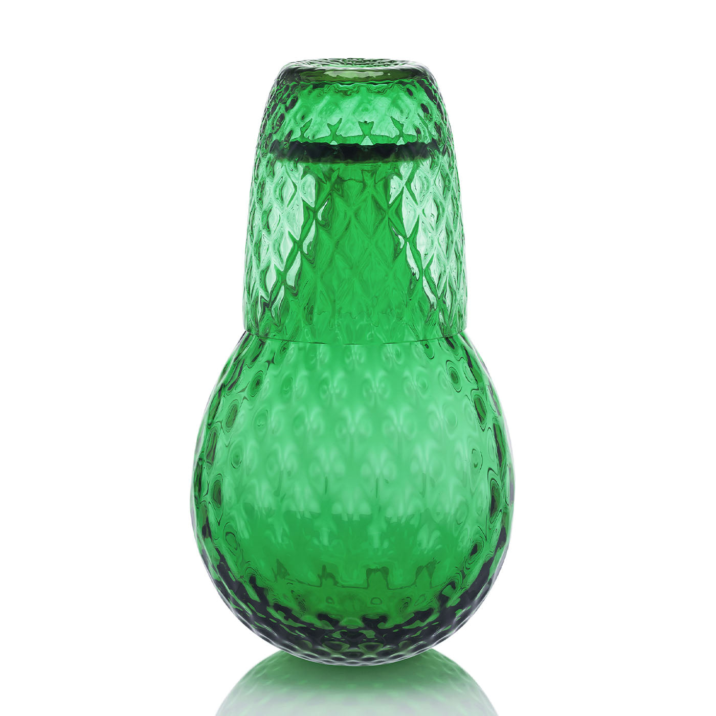 Carafe et gobelet Balloton Bedsime Mouth-Blown Emerald  - Vue alternative 1