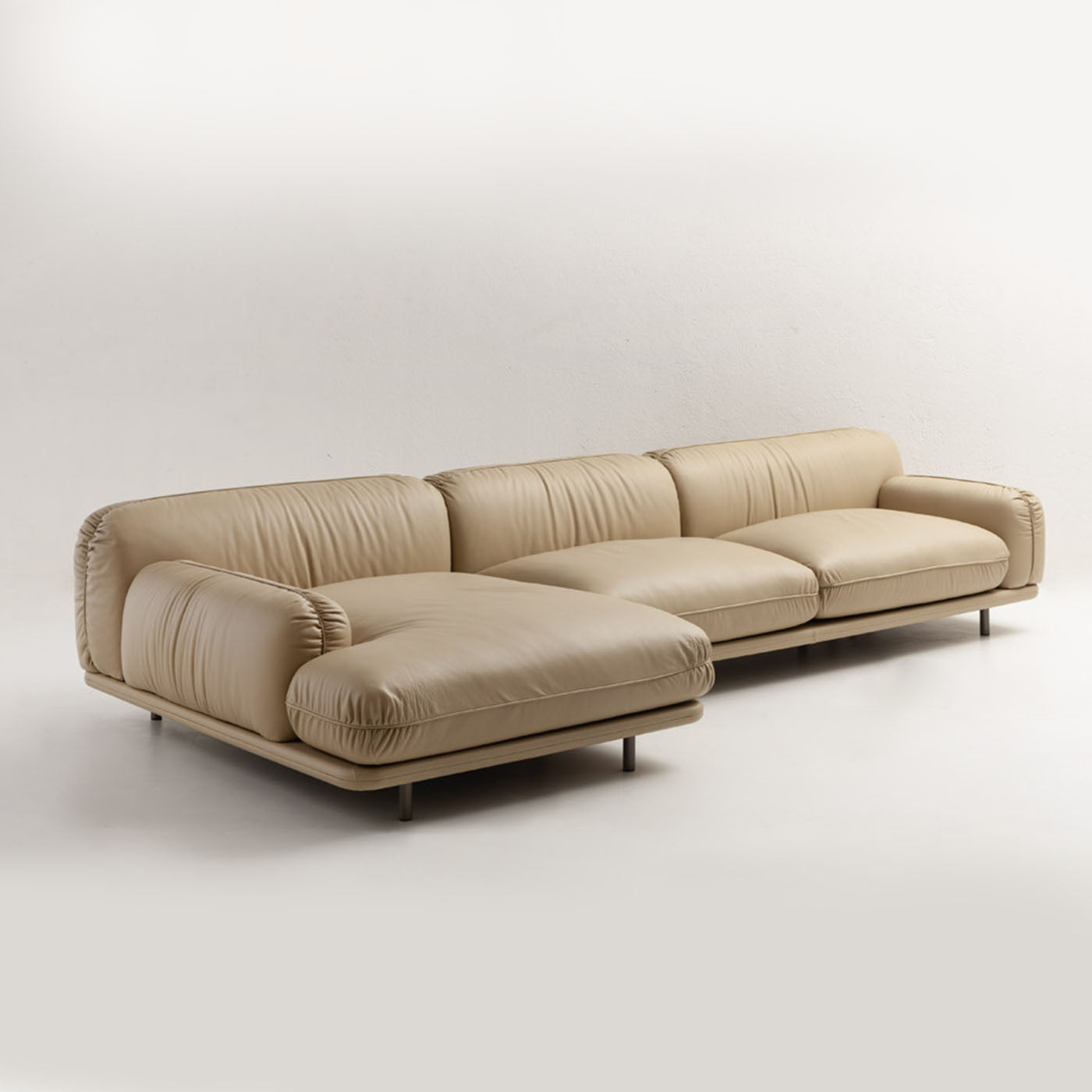 Super MC Beige Leather Sofa - Alternative view 3