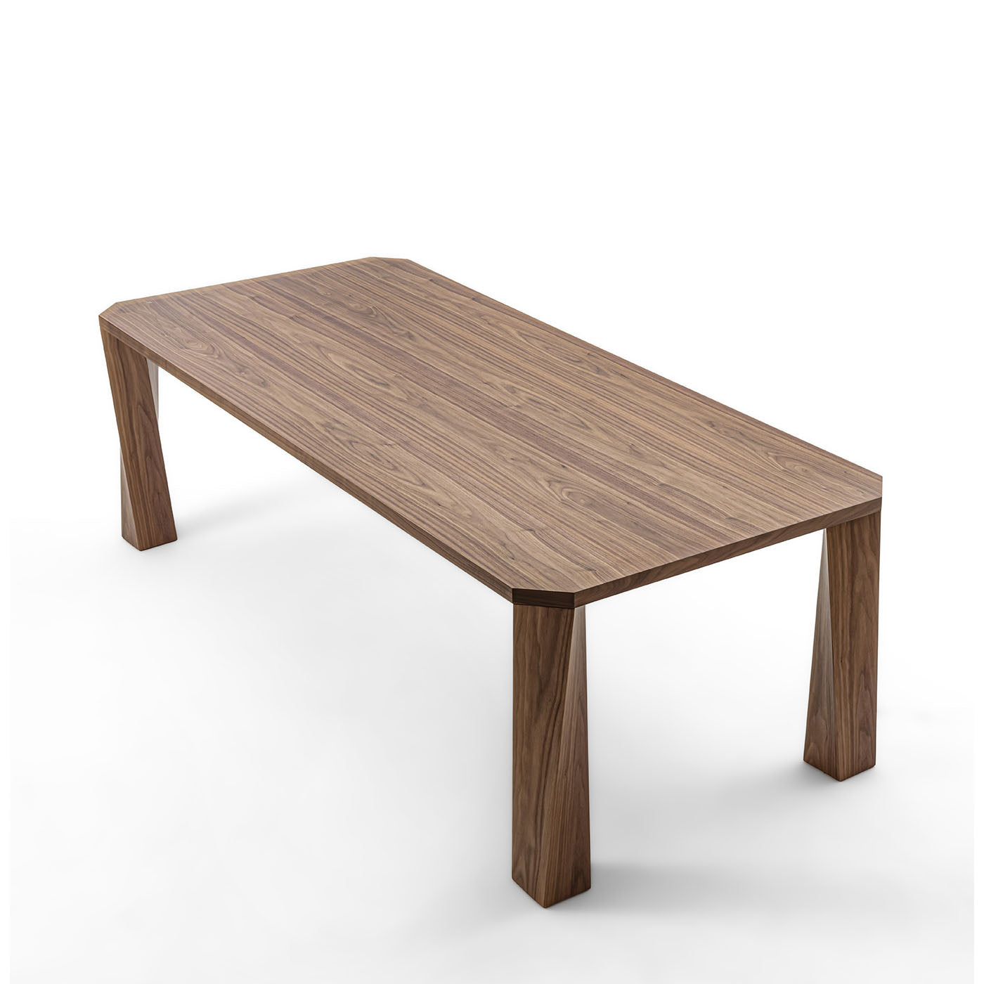Super Twist Rectangular Canaletto Walnut Wood Table - Alternative view 1