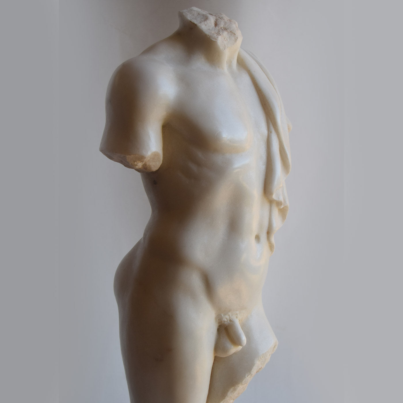 Draped Male Torso Sculpture - Alternative view 5