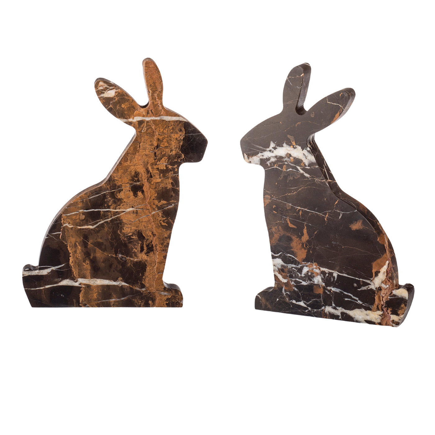 Set di 2 fermalibri neri e oro Bunny di Alessandra Grasso - Vista alternativa 3