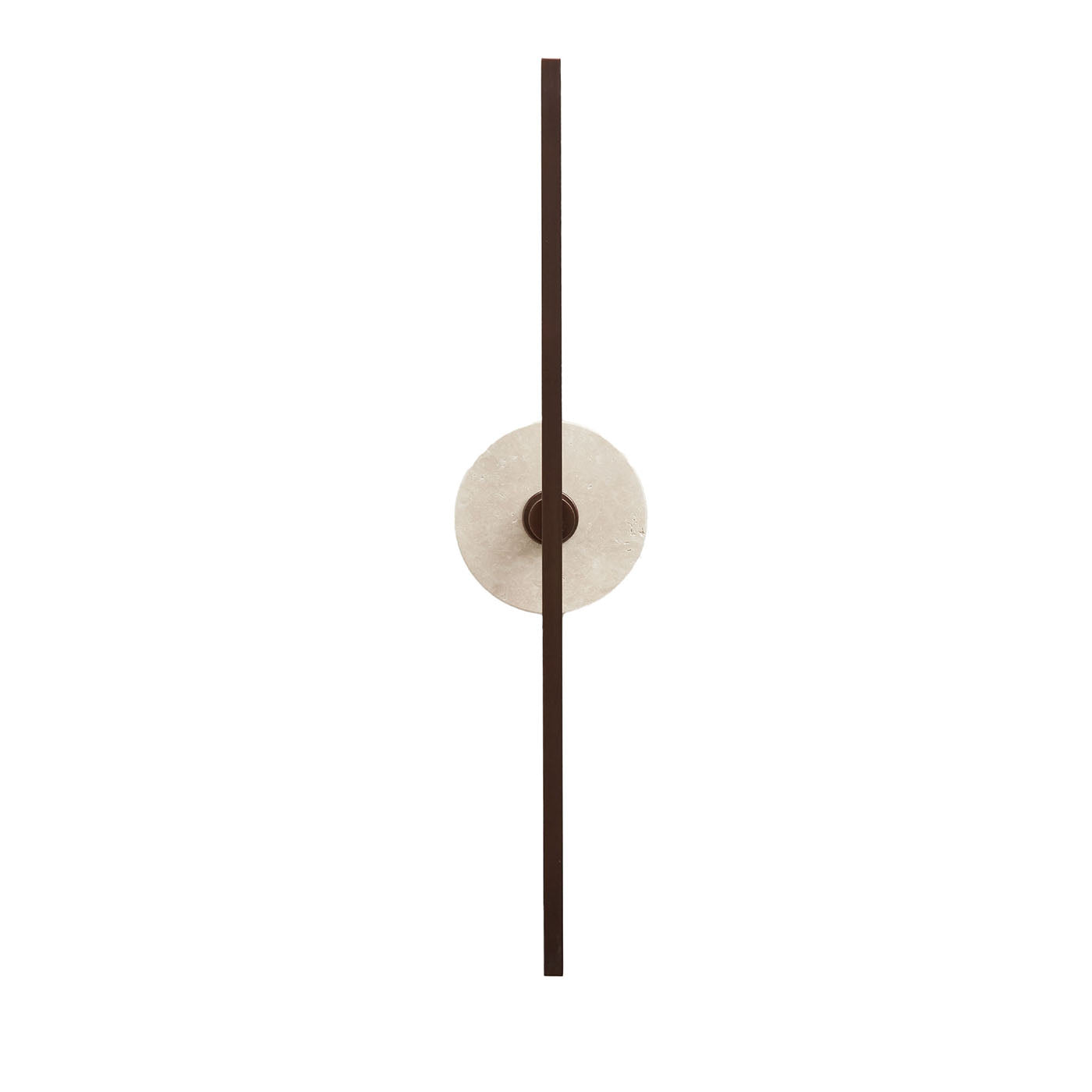 "Essential Stick" in Bronze and Travertine - Main view