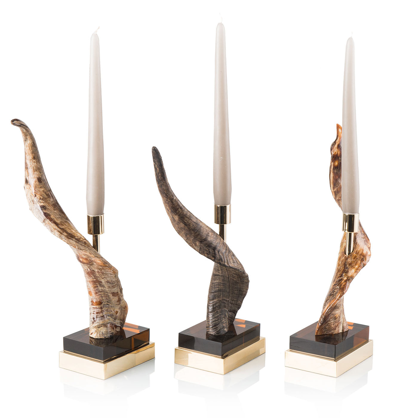 Desert Goat Horn Candle Holder - Alternative view 1
