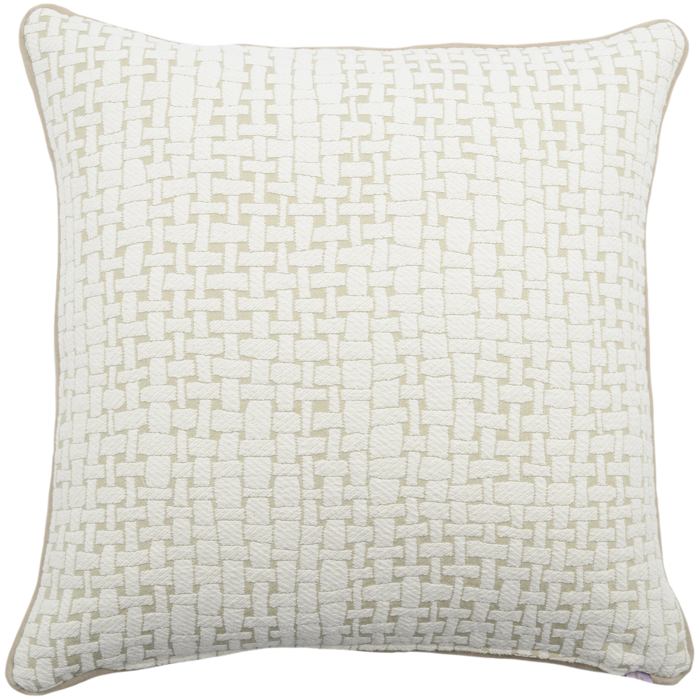 Ivory Carrè Cuschion in Lovely Jacquard Fabric - Alternative view 1