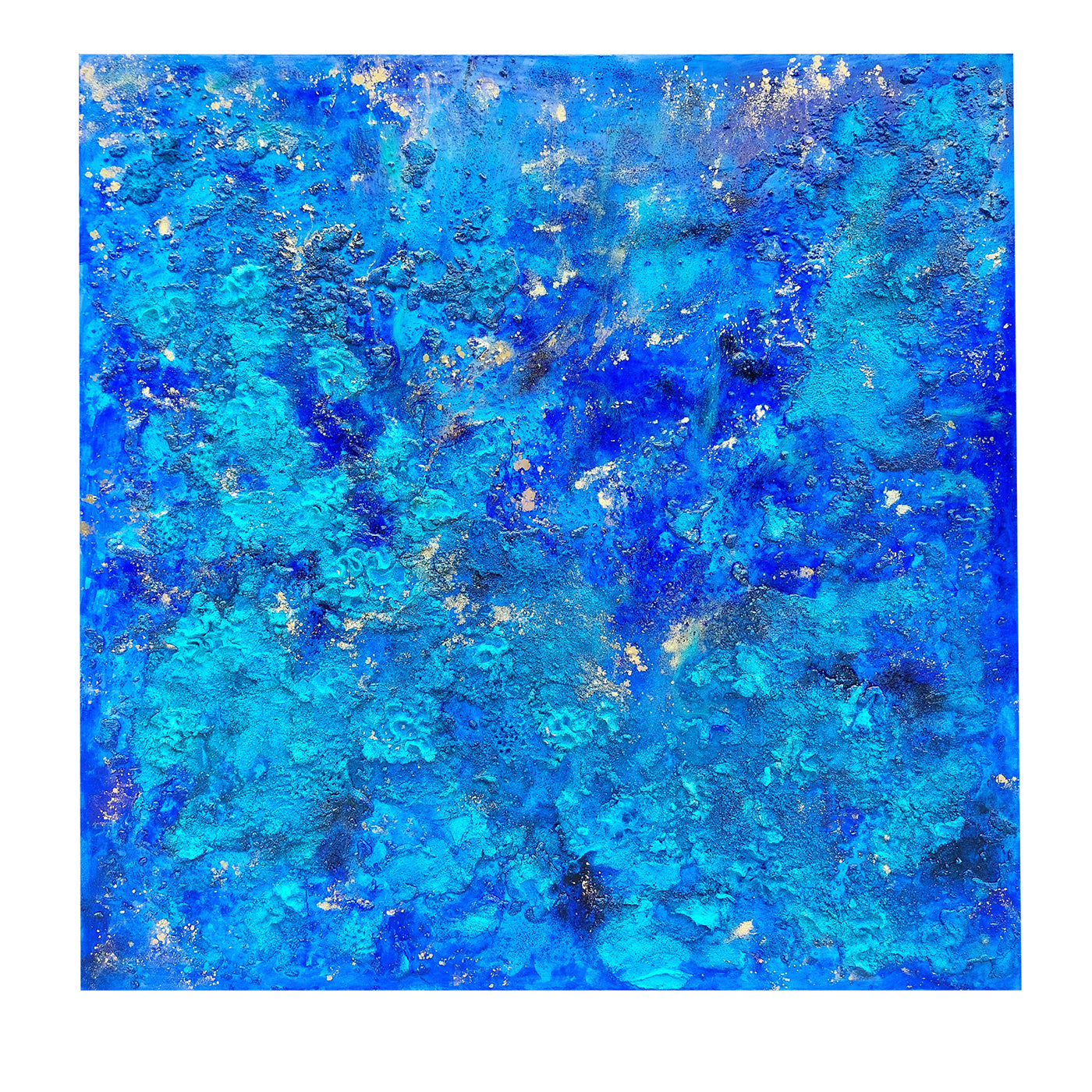 Deep Blue Reef Pintura de técnica mixta - Vista principal