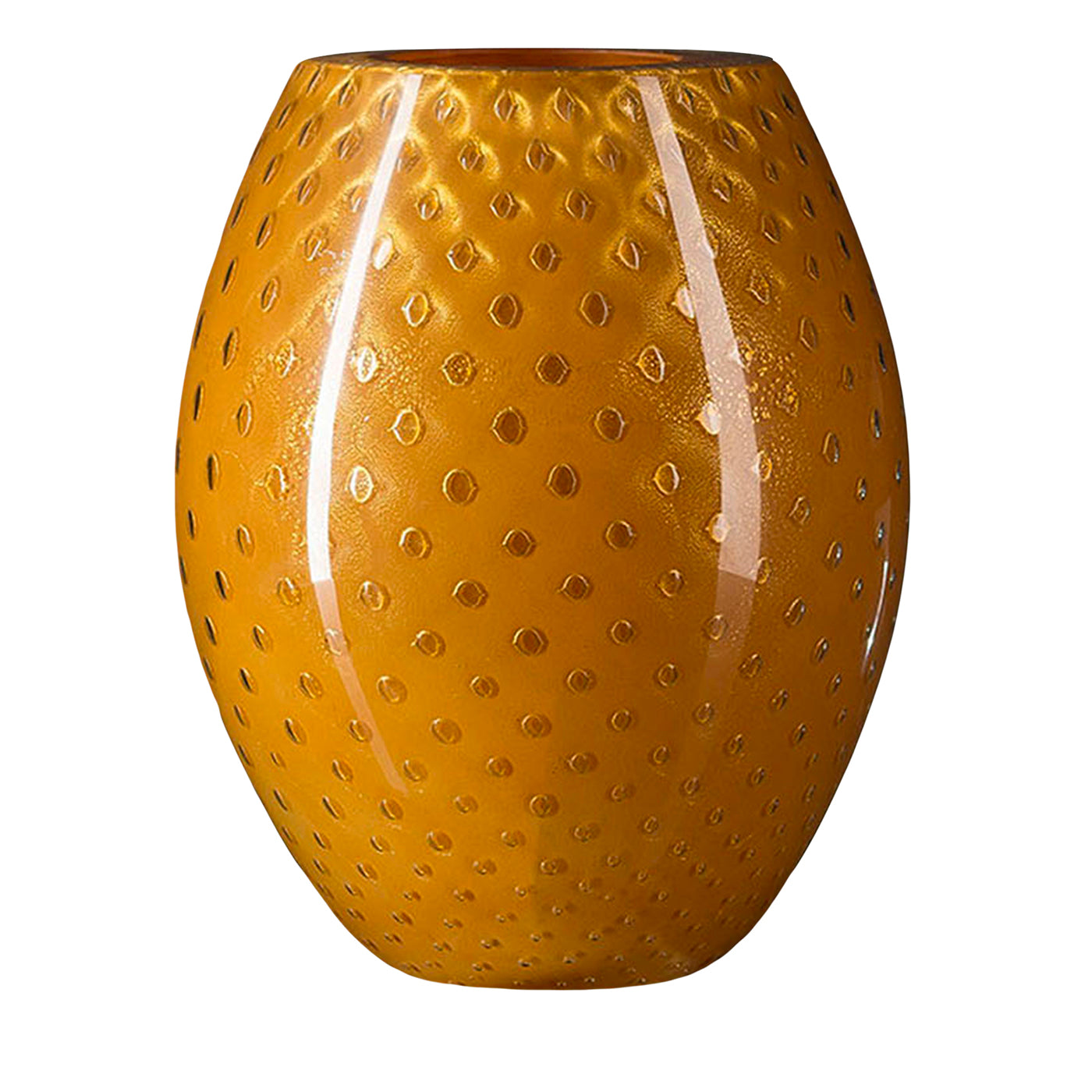 Mocenigo Oval Orange Vase - Main view
