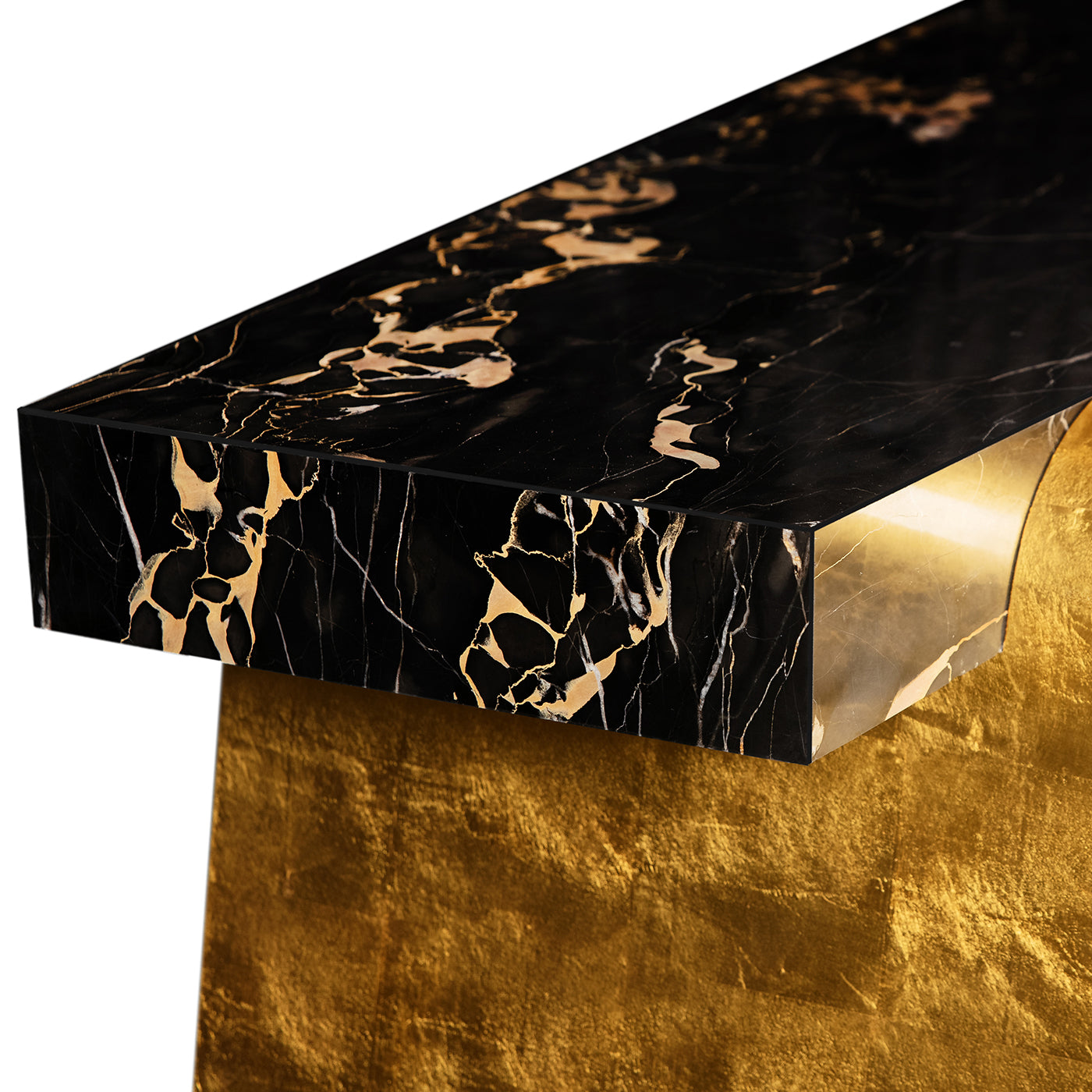 Tabula Rasa N°1 Gold Table by MM Design - Alternative view 3