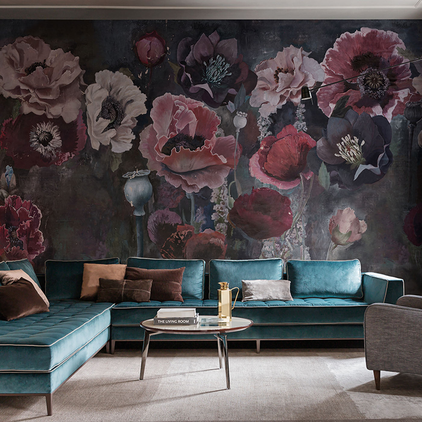 Pavot Floral Polychrome Wallpaper - Alternative view 1