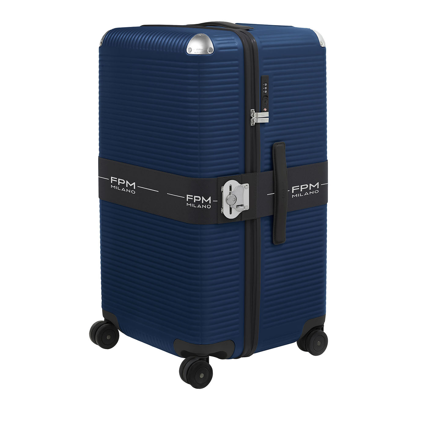 Bank Zip Deluxe Blue On Wheels Medium Luggage - Main view