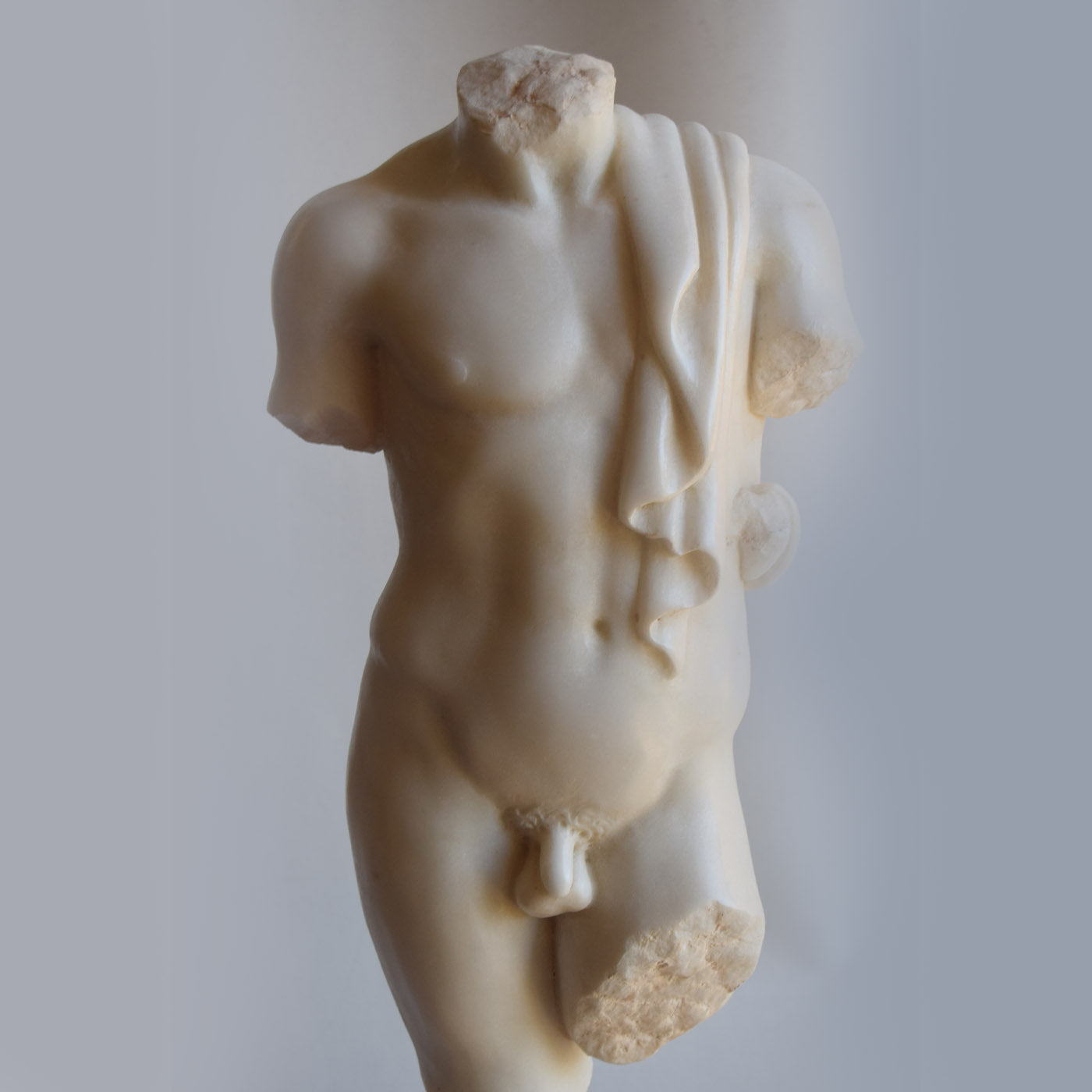 Draped Male Torso Sculpture - Alternative view 1