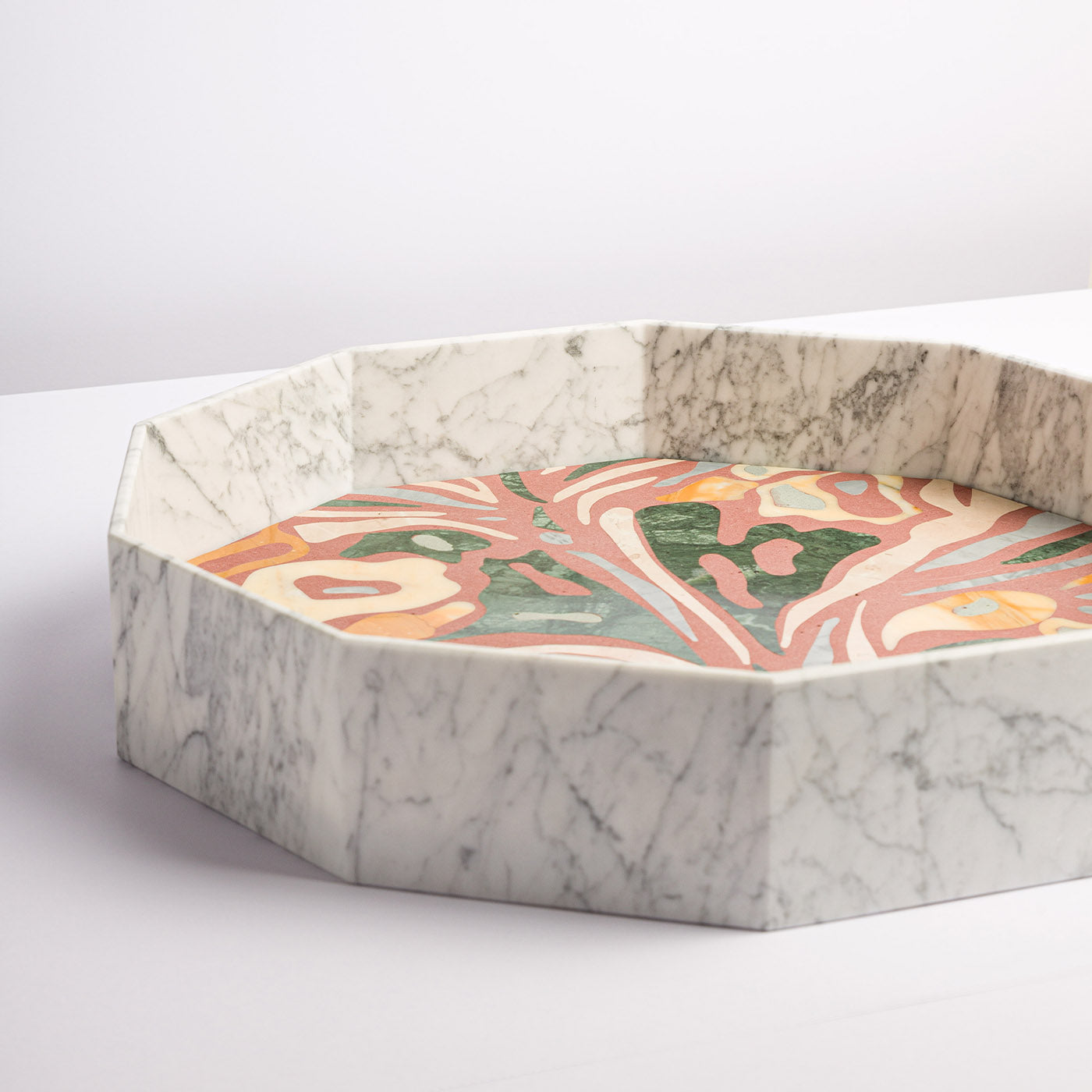 Vassoio decagonale in marmo marmorizzato di Zanellato&amp;Bortotto #2 - Vista alternativa 3